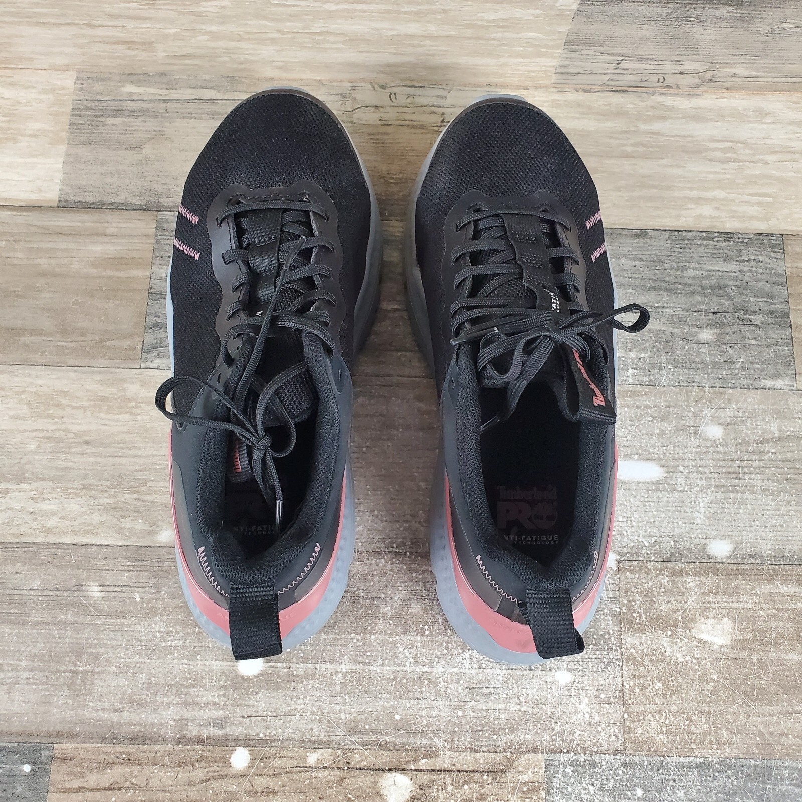 Timberland Pro Setra Womens Work Shoes Sz 5.5 W Composite Toe Black Rose Sneaker