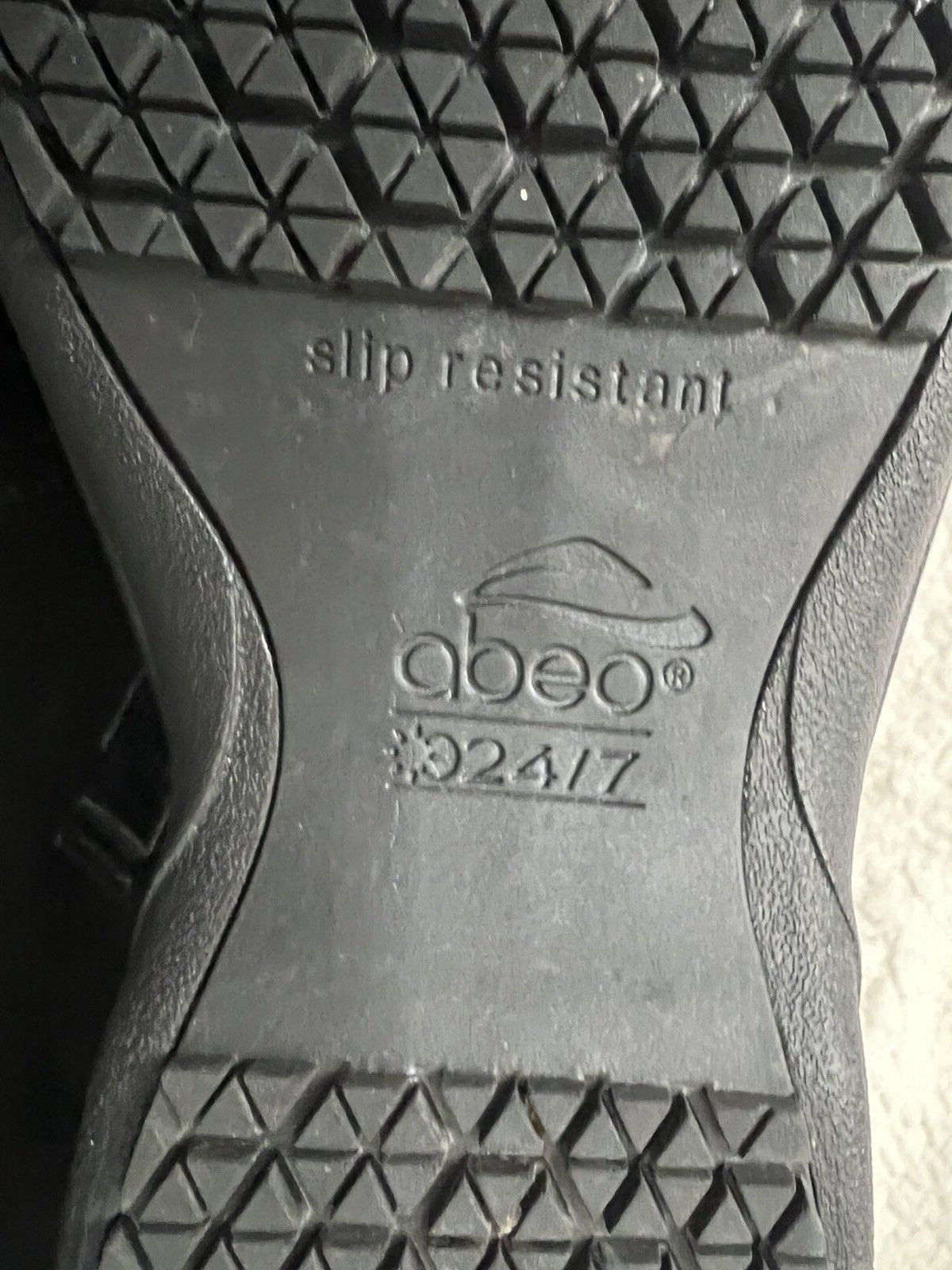 Abeo Black Bella Clog 24/7 Sure Grip Slip Resistant, Size 9 Womens