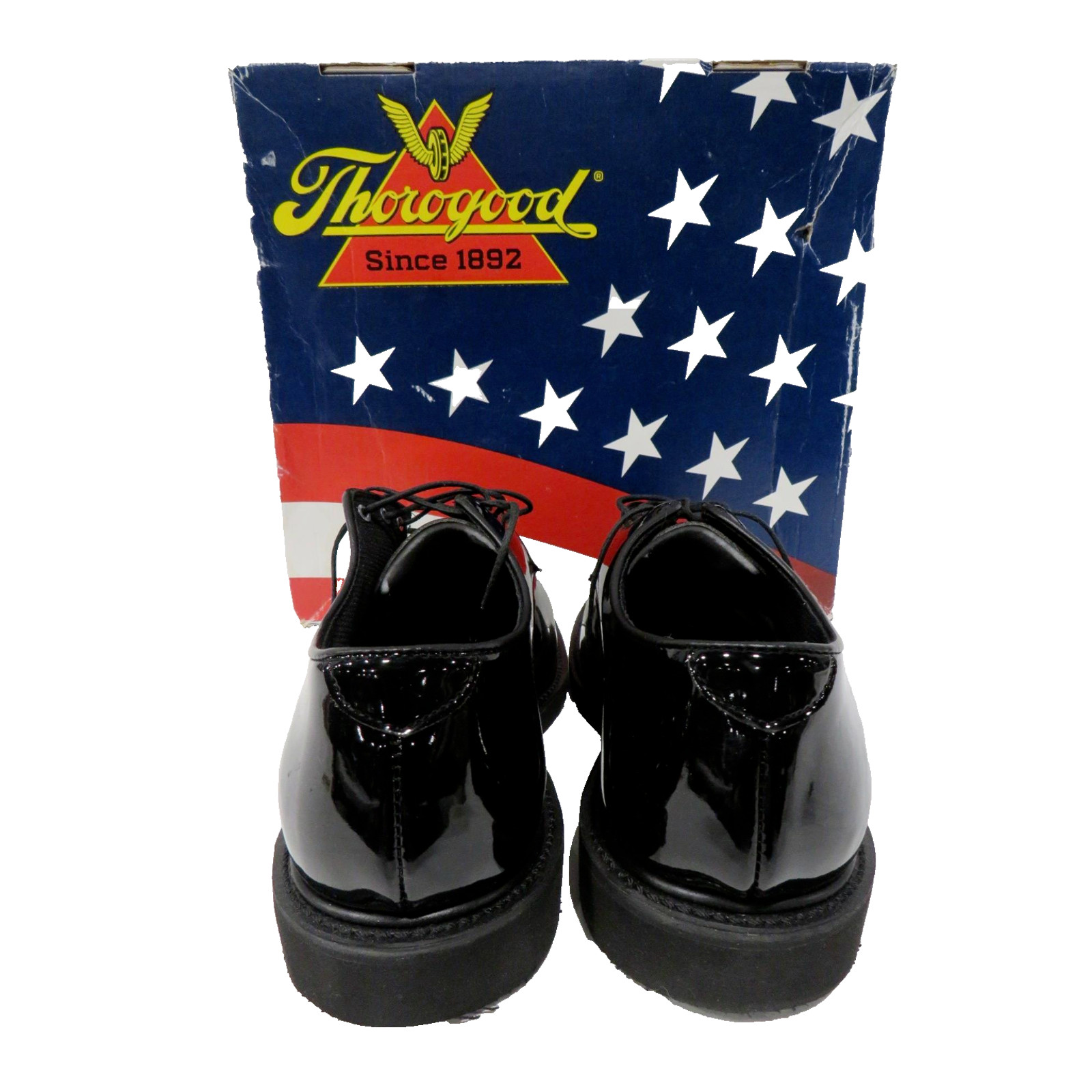 Thorogood Women’s Classic Hi-Gloss Black Oxford Shoes 531-6303 Size 5M NIB