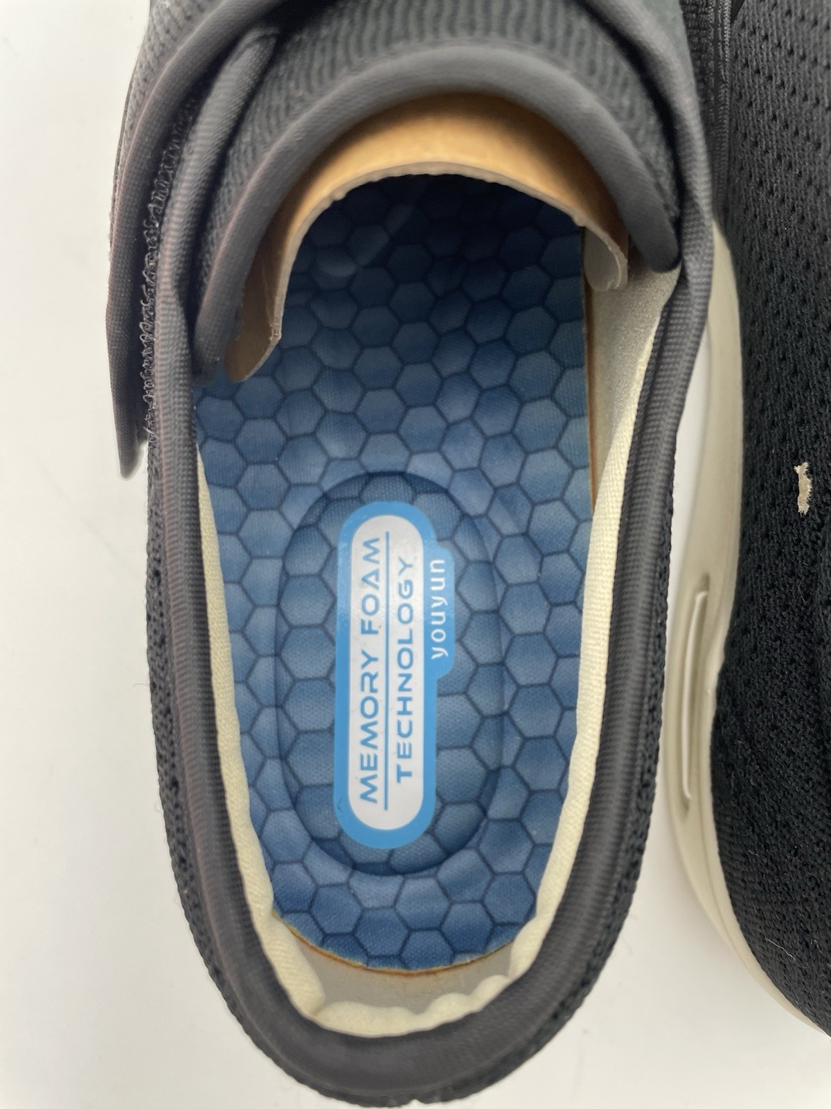 YOUYUN DIABETIC SHOES BLACK Adjustable Hook and Loop Closure MENS 8 / WOMENS 9