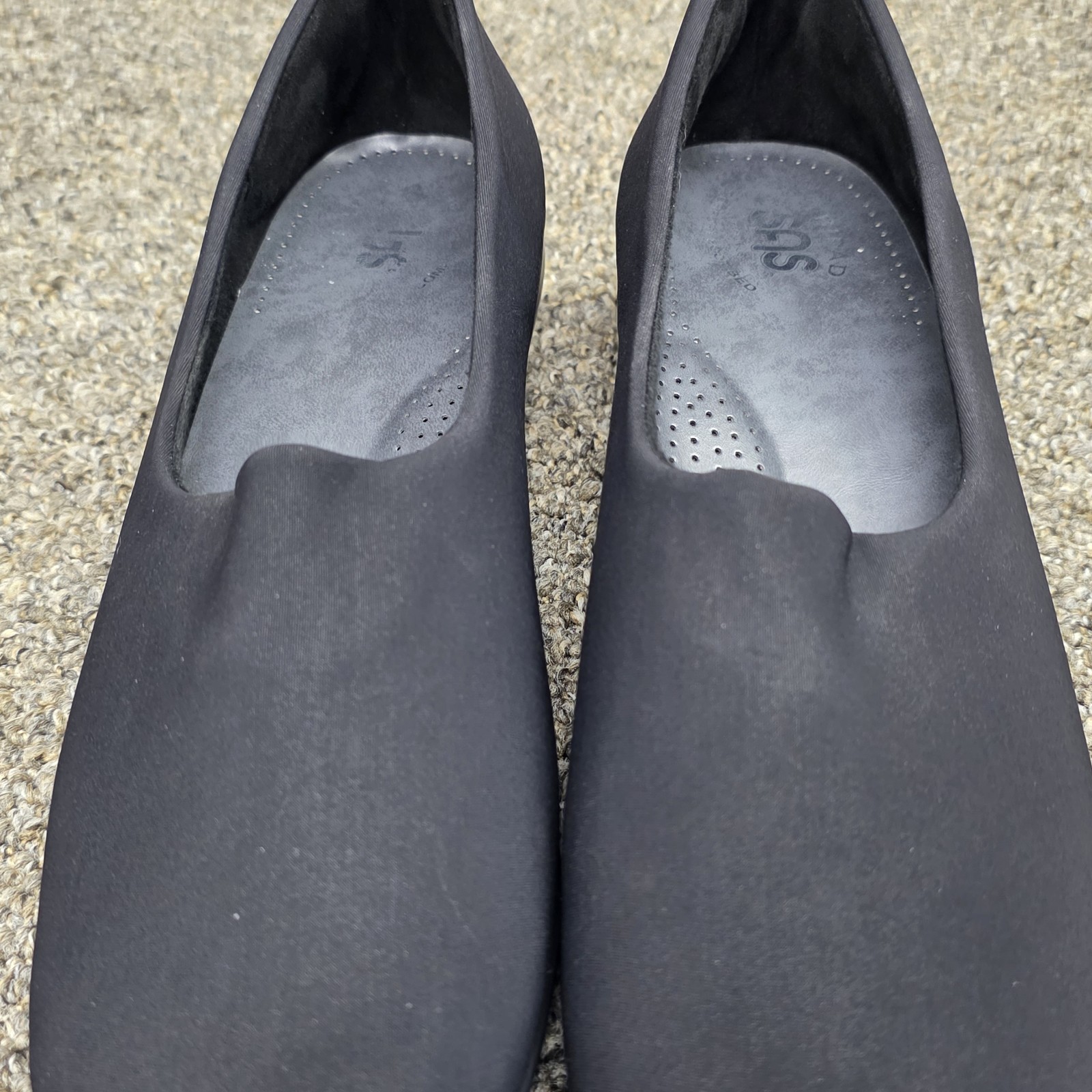 SAS Bliss Slip On Comfort Wedge Women’s Black Size 10 N ( NARROW )