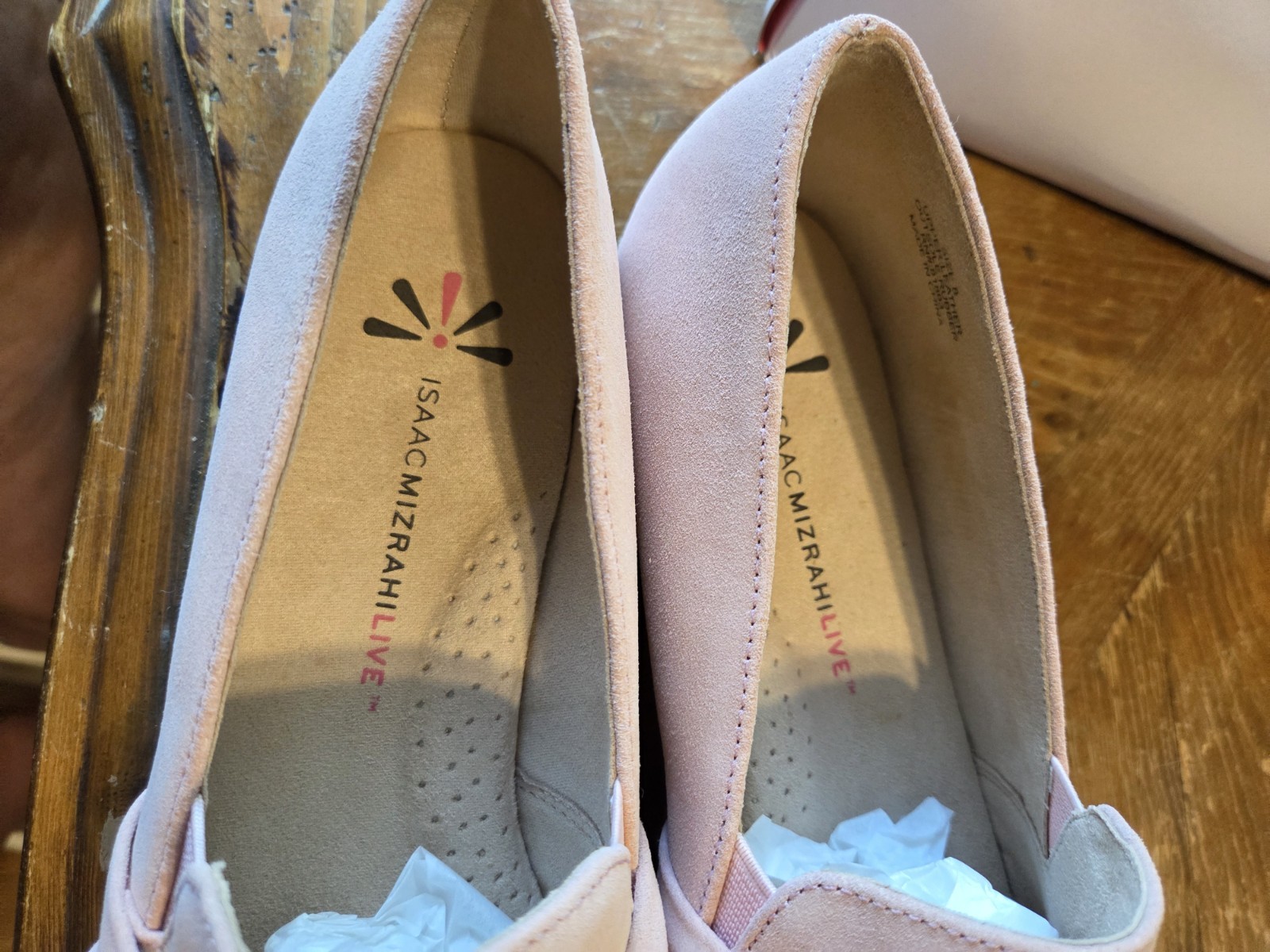 Isaac Mizrahi Live! Size US 8 M Women’s Suede Espadrille Slip-On Shoes Rosewater