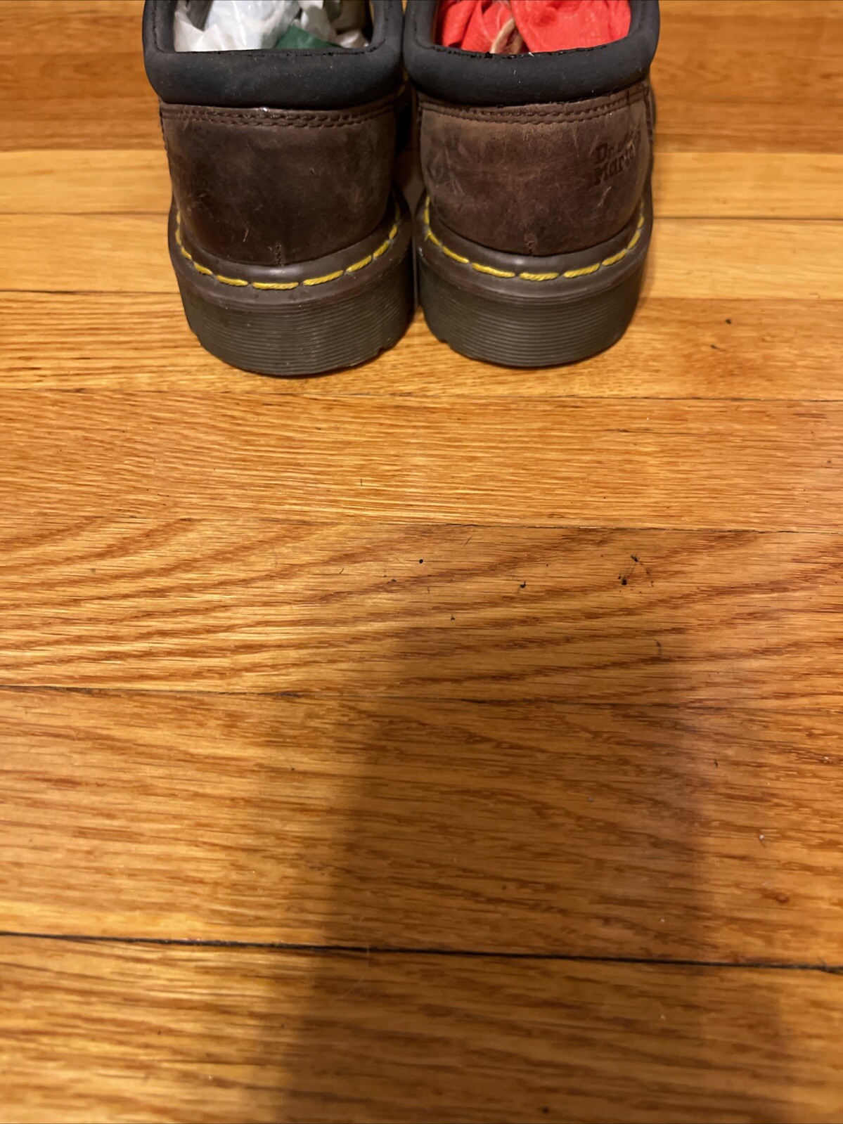 Dr Martens Brown Leather Clunky Sole 5 Eye Oxfords 8053 Women’s Size 7