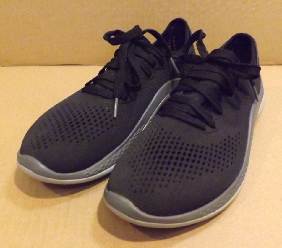 Women’s Crocs Literide 360 Pacer Shoes 206705 Black/Gray Size 10