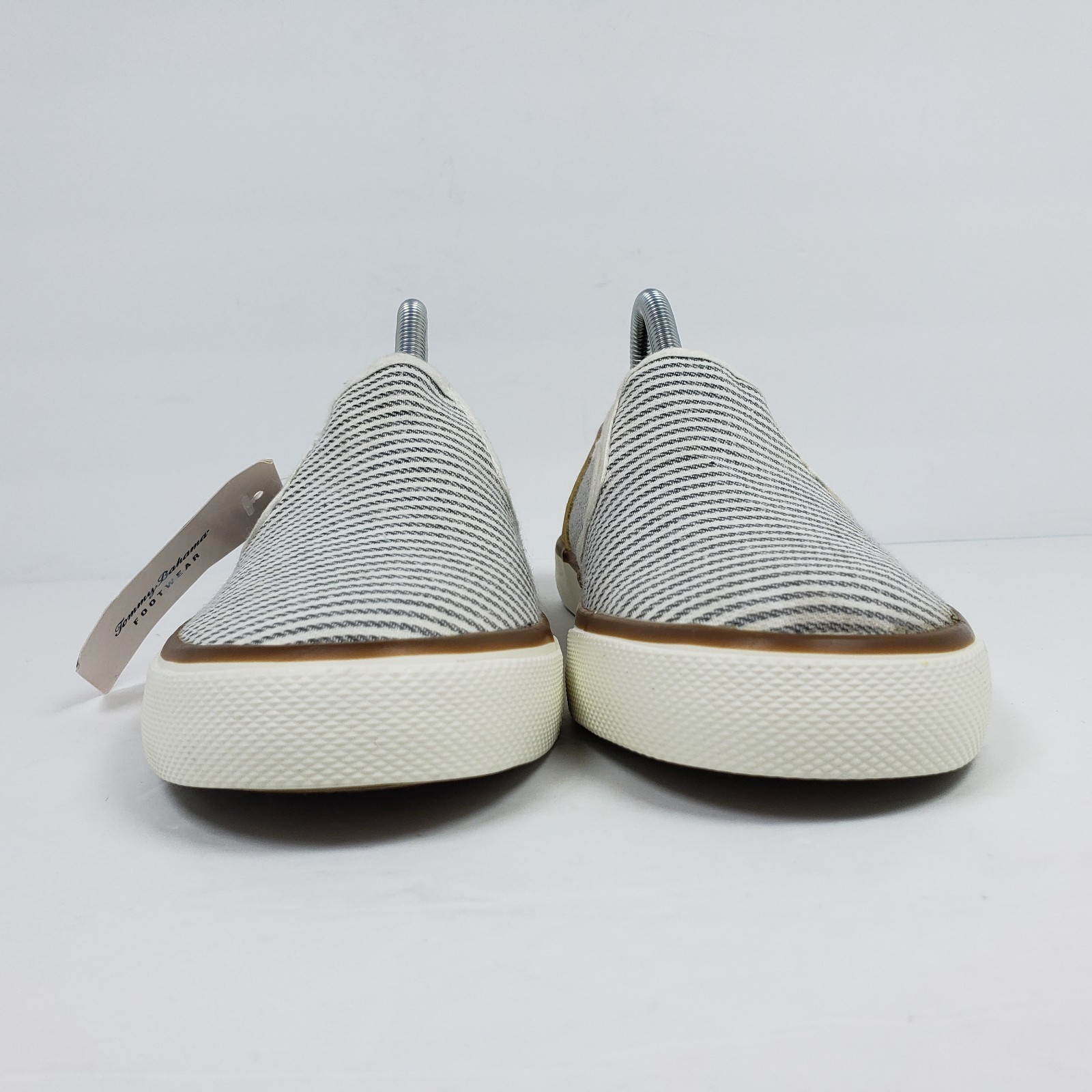 Tommy Bahama Womens Size 6 Blue White Striped Sailor Slip On Loafer Shoes