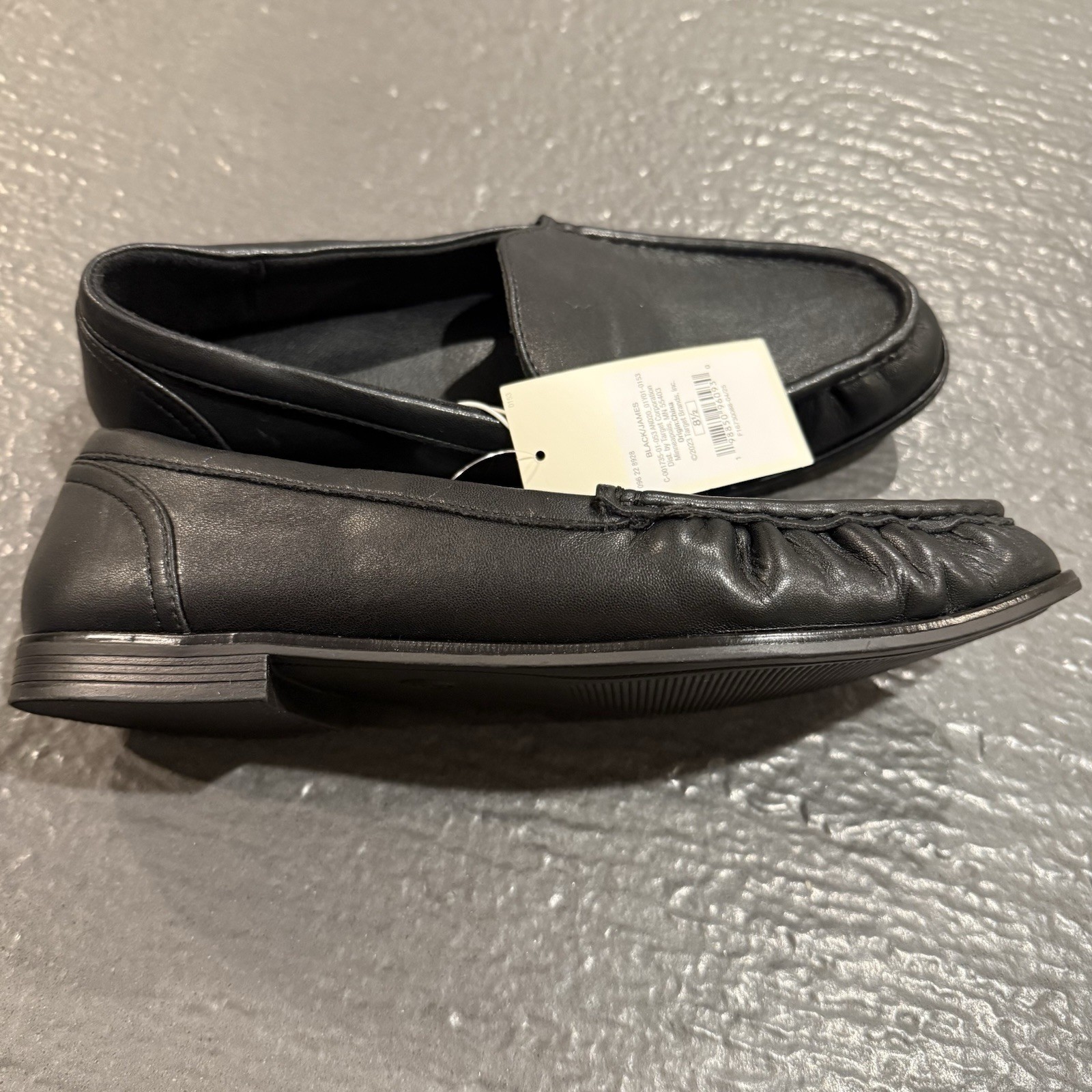 A New Day Black James Memory Foam Loafer Flats Women’s 8.5 Synthetic Slip-On
