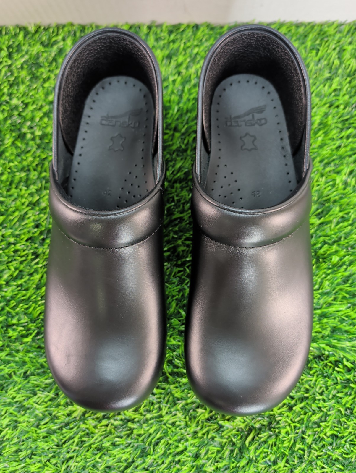 Dansko Balance Man Woven Leather Clogs EU Size 42 US 8.5 – 9 Black