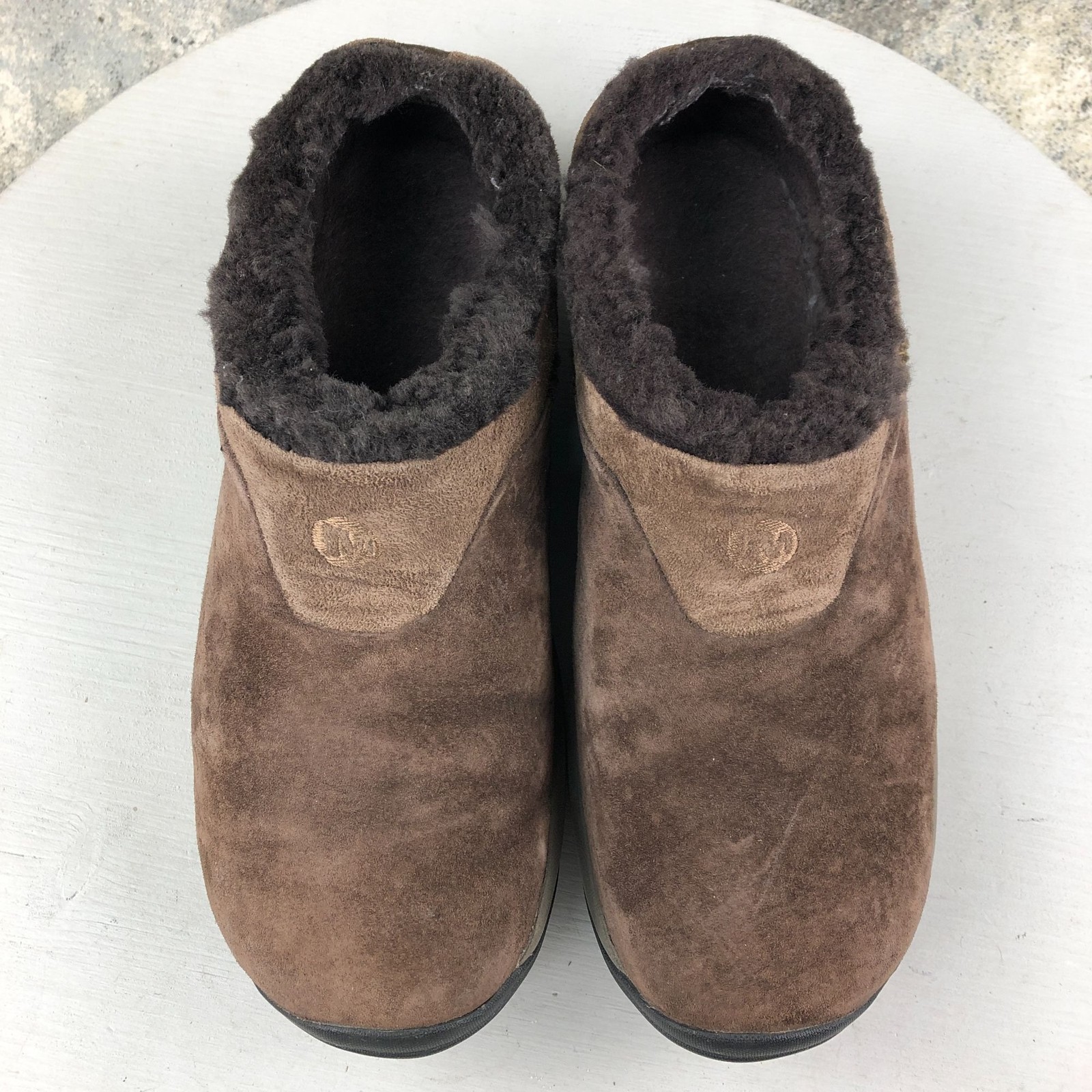 Merrell Women’s Size 8.5 Encore Ice Bracken Brown Leather Shearling Lined Shoes