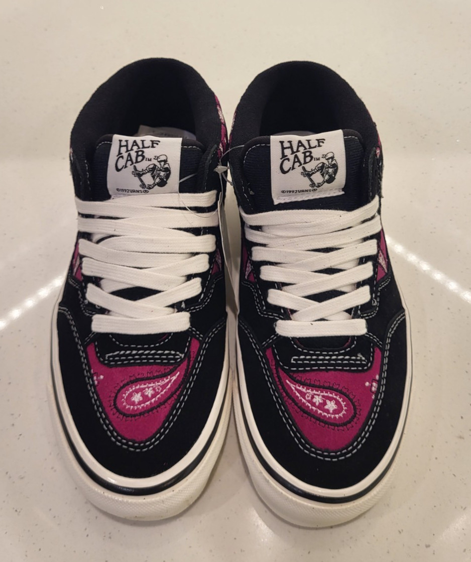 Vans Hal Cab 33 DX Cosmic Rodeo Baton Rouge Black Womens Size 7 Paisley Luxury