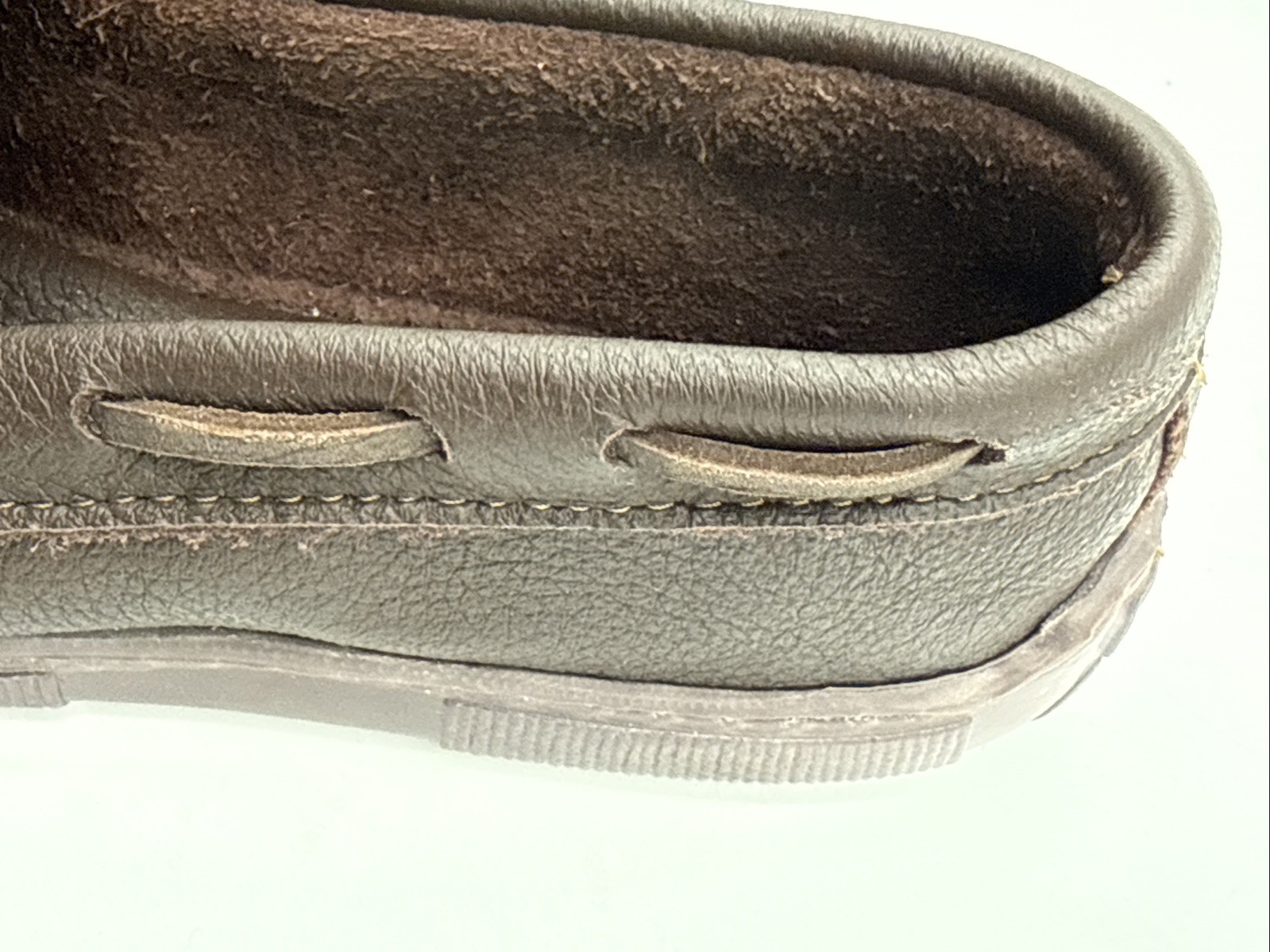 Minnetonka Brown Espresso Hardsole Moccasins 492 Size 8.5 – EUC