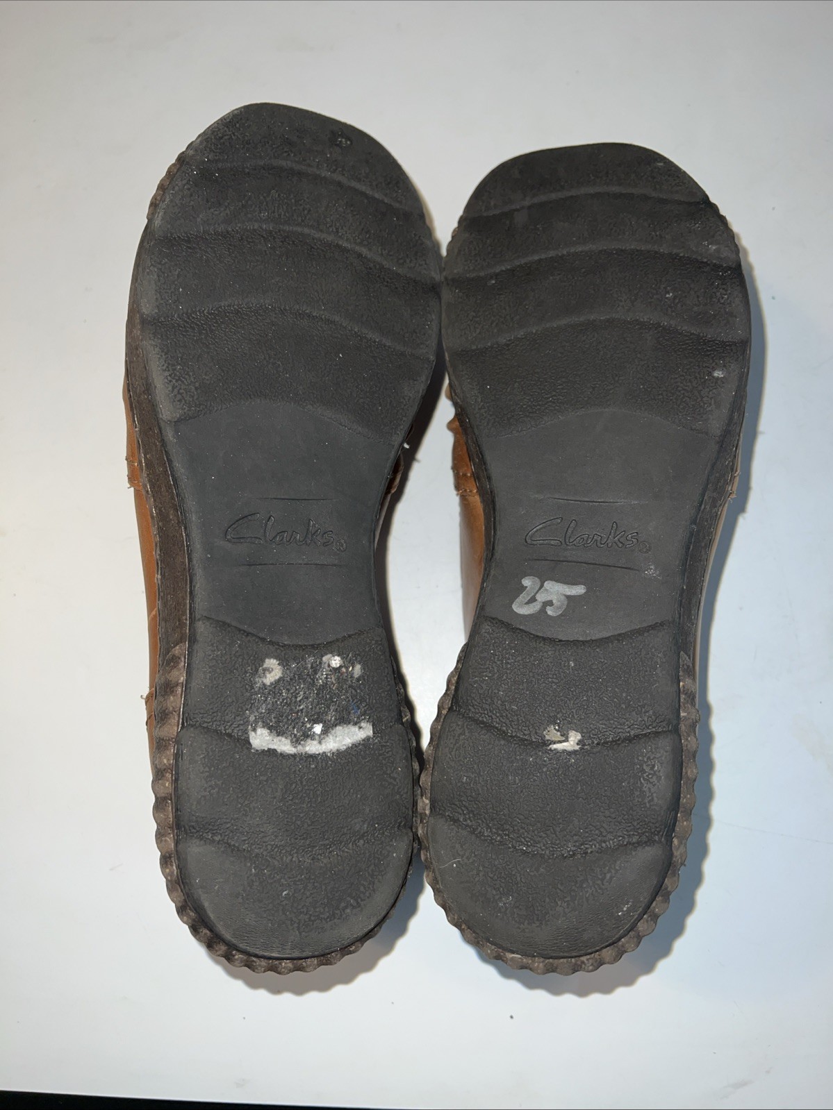 Clarks Magnolia Faye Saddle Brown Leather Ruched Slip On Loafer Moccasin 8.5