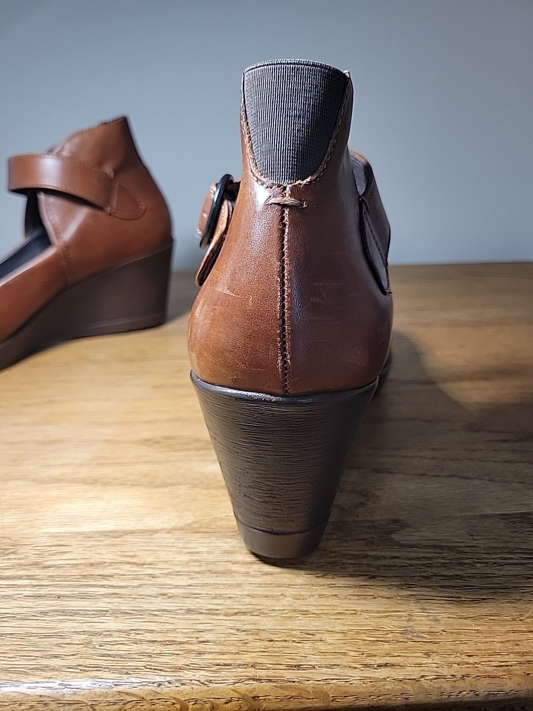DANSKO Rebel Women’s Sz 41 Brown Leather Maryjane Wedge Comfort Shoes