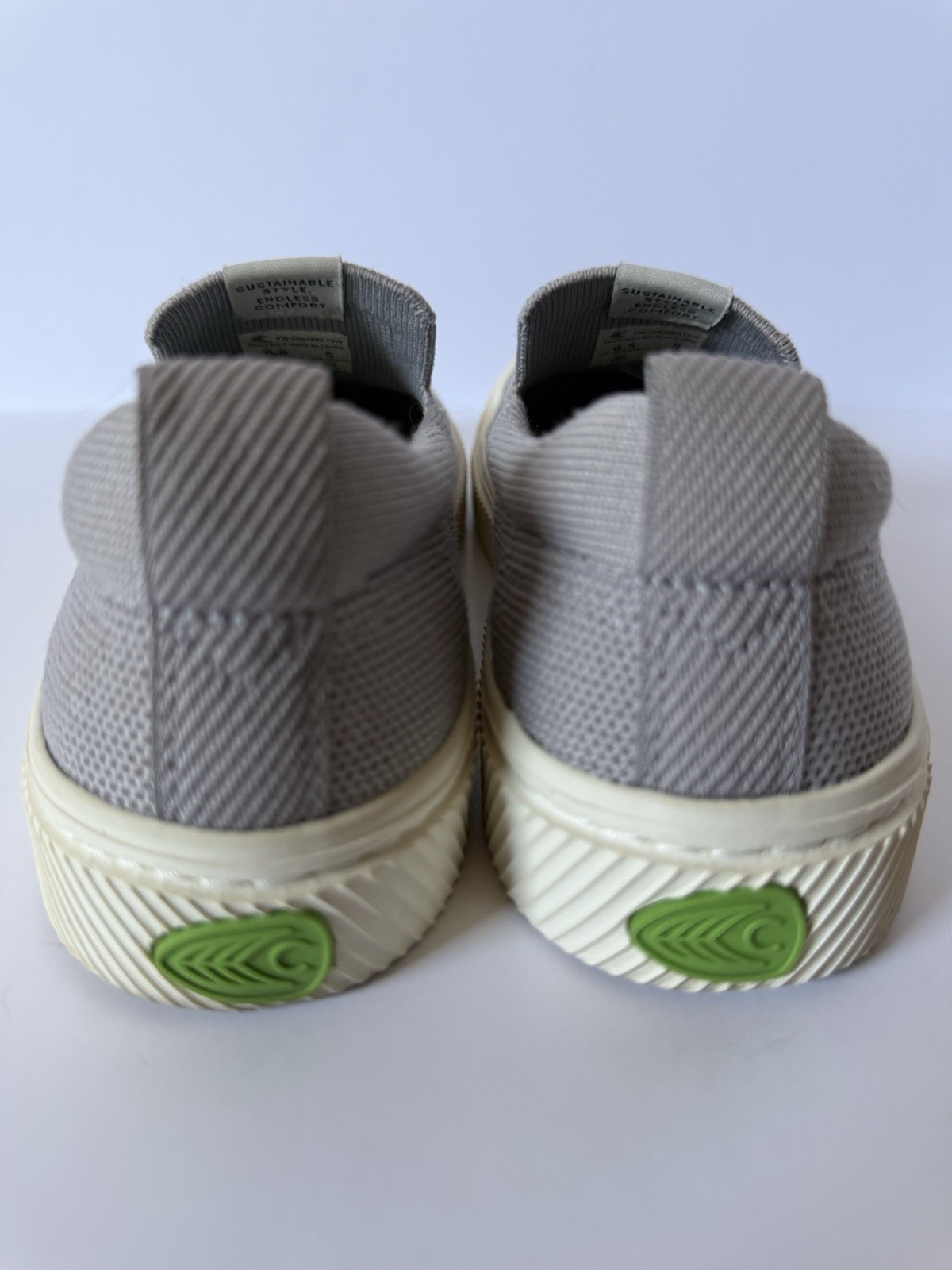 Cariuma IBI Slip-On Shoes Women’s 6.5 Gray Knit Sustainable Casual Comfort