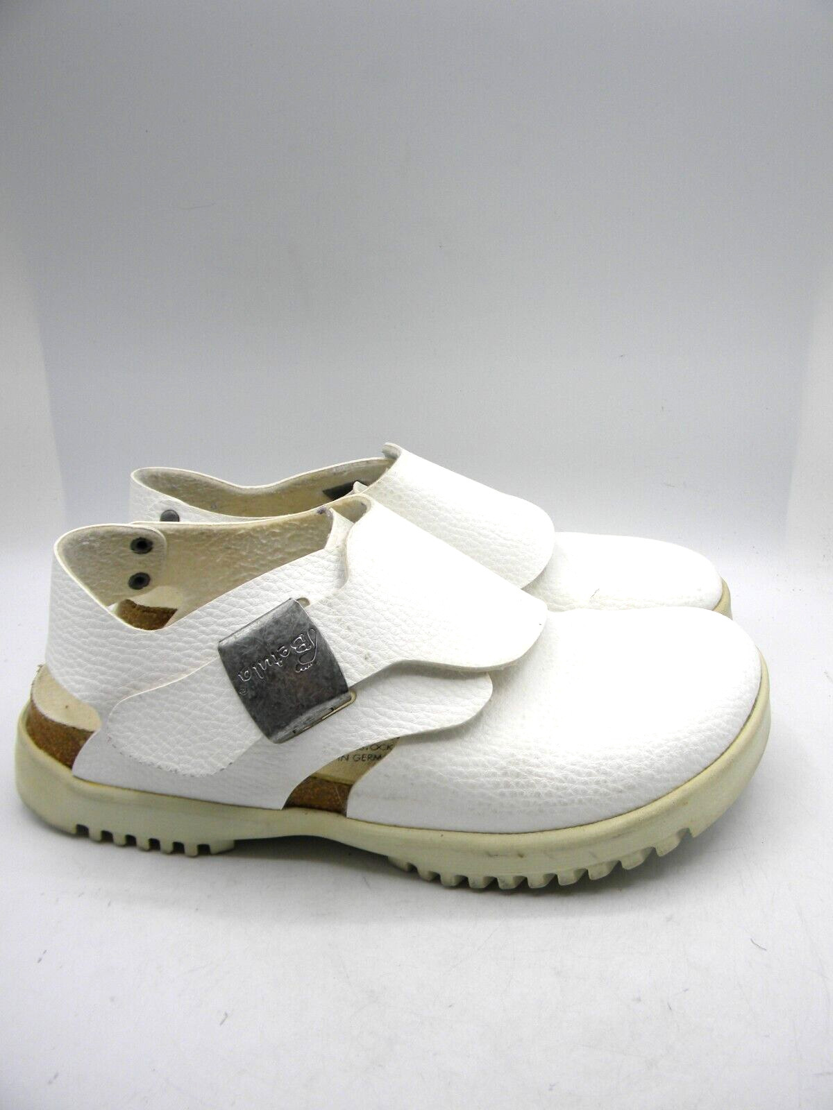 Birkenstock Betula White Monk Strap Slingback Clogs Size EU 37 US 6 Narrow