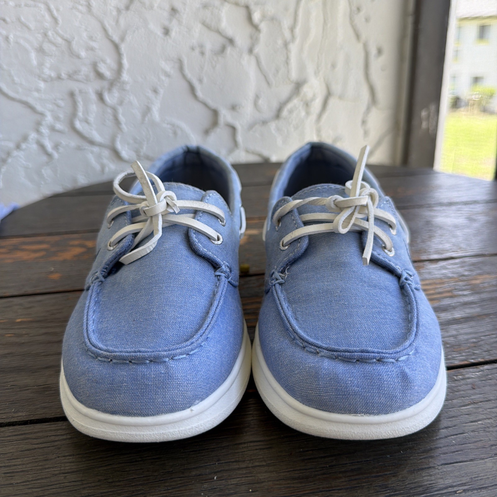 Nautica Womens Datepalm Casual Boat Shoes Slip On Cushioned Insole Sz. 7.5