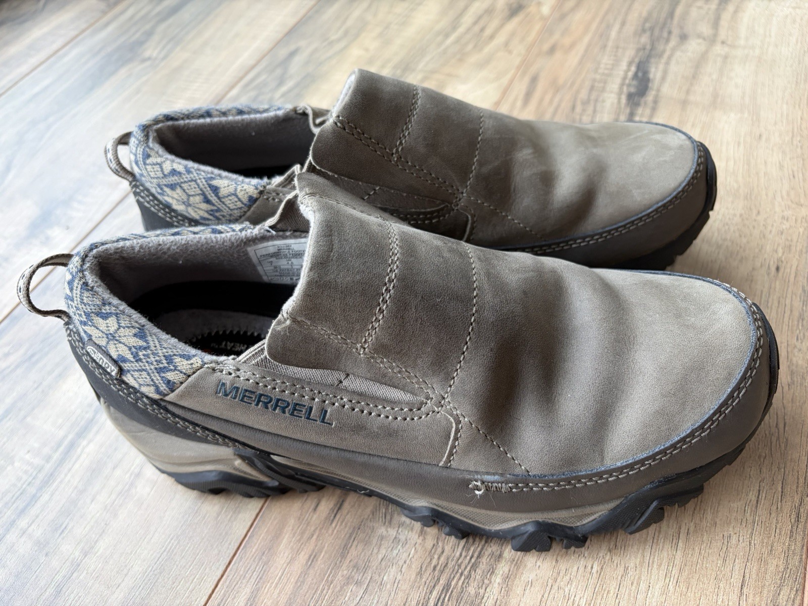 Merrell Women’s Select Ice Select Dry Slip on Grey Snow Shoes Active Heat 7