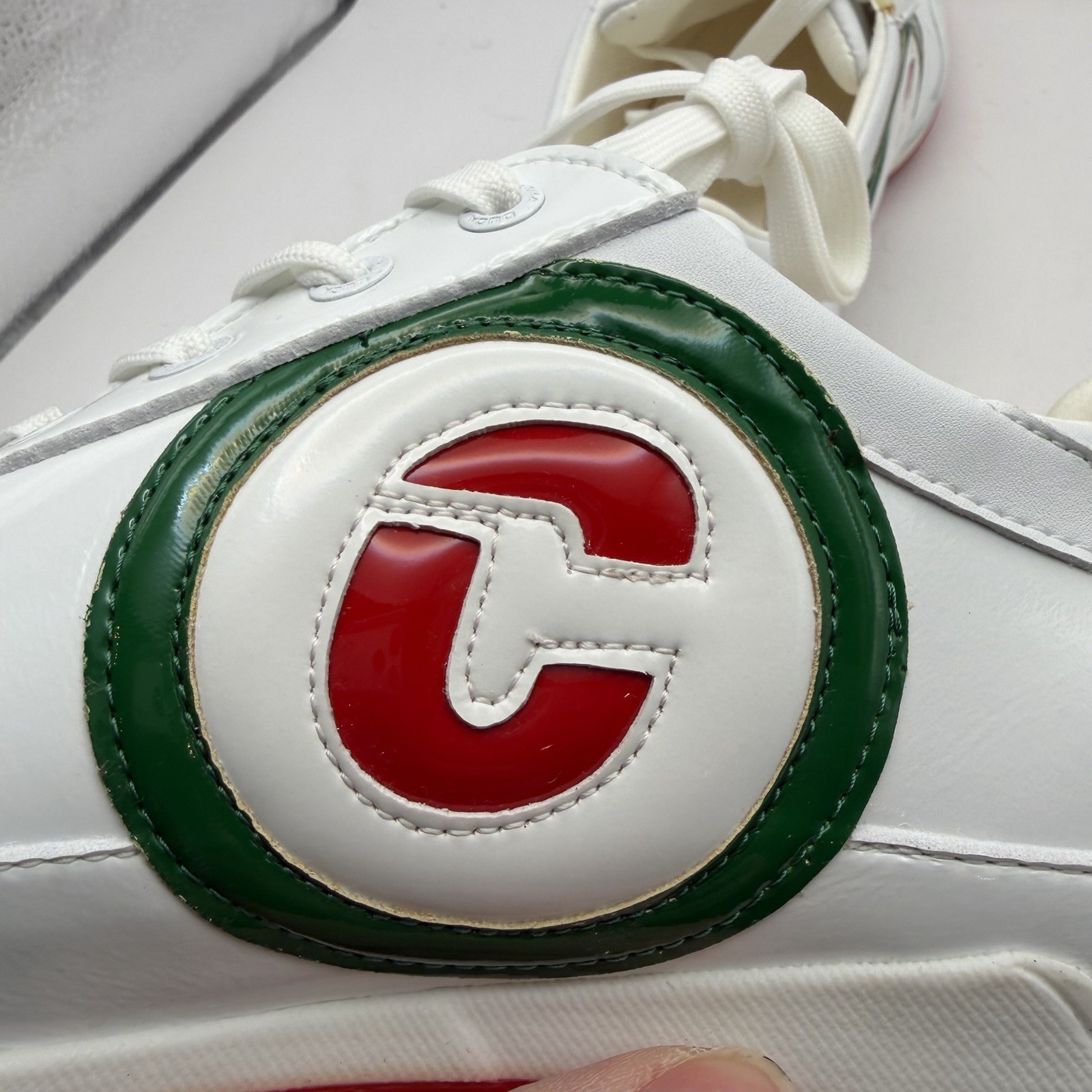 Diva Del Cosmo Women KUBANANEO WHITE/GREEN/RED spikeless waterproof golf shoes