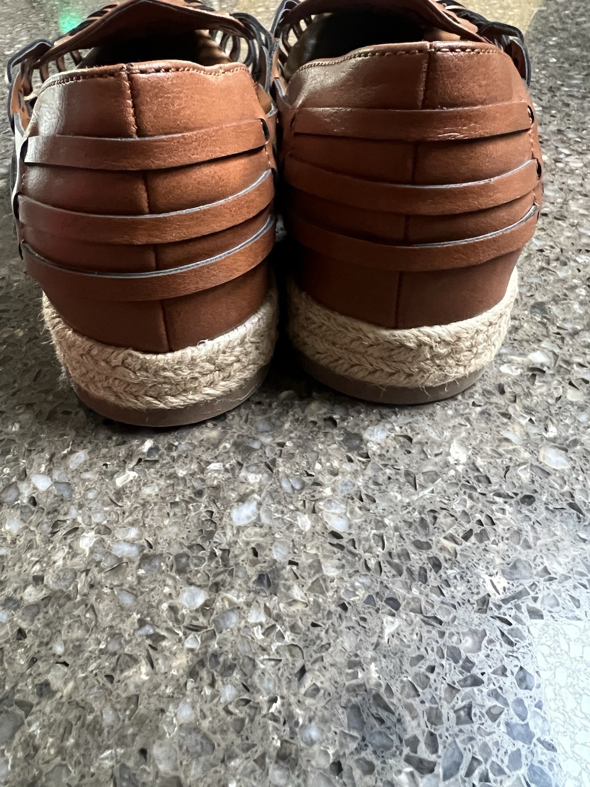 Sam & Libby Brown Women’s Espadrille Saddle Slip On Shoes Size 8 1/2 Huarache