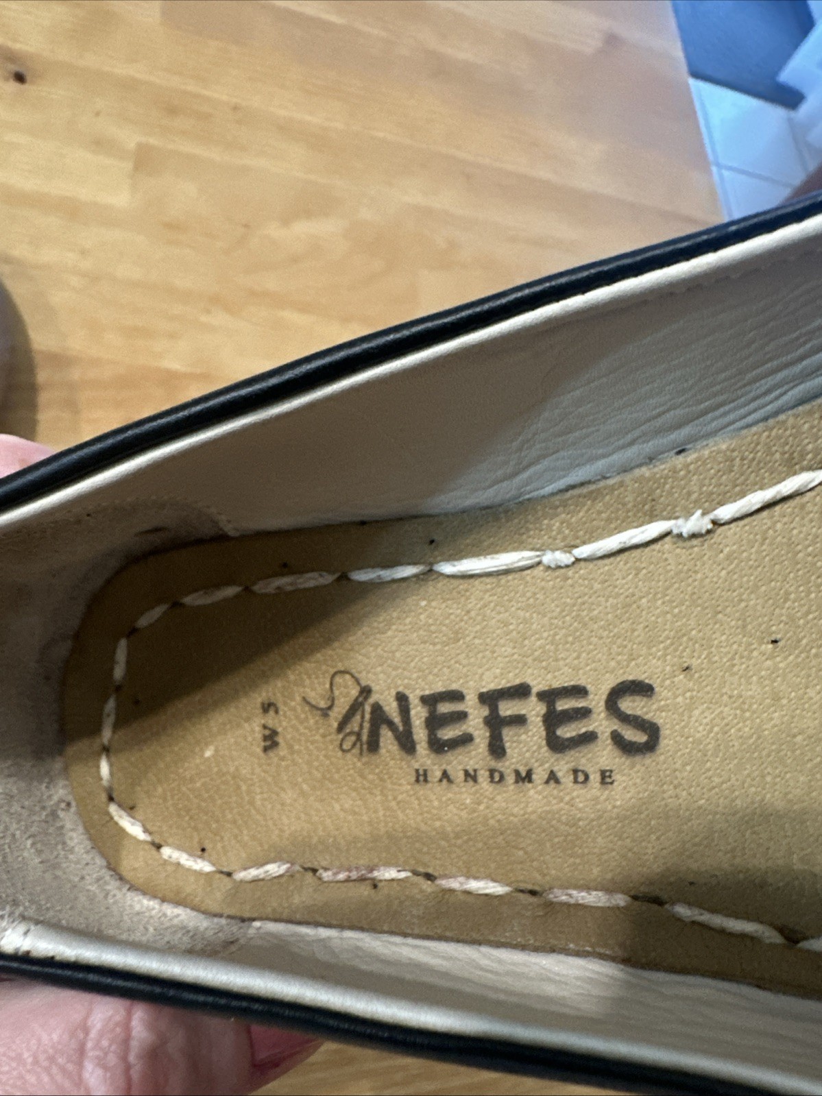 Nefes Grounding Shoes Black Handmade Woman’s Sz 5