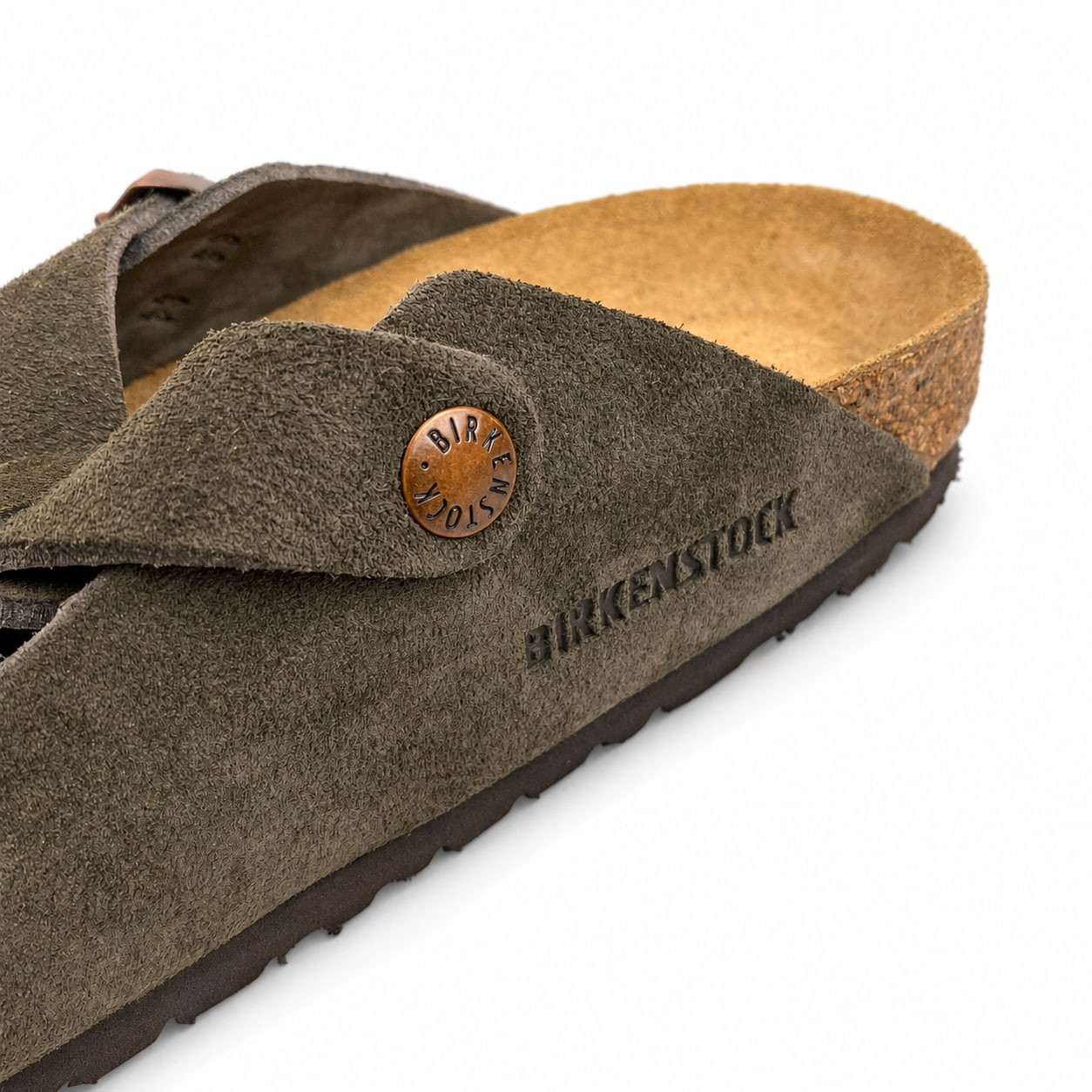 Birkenstock Boston Soft Footbed Suede Leather Mocha Clog New