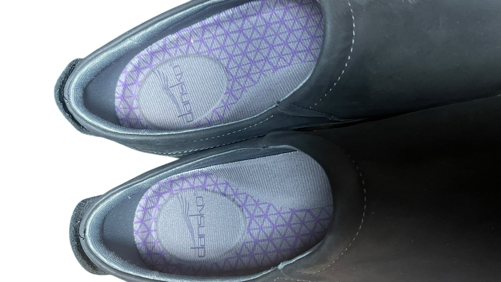 Dansko Patti Shoes Sz 6.5-7 Black Milled Nubuck Waterproof Women’s EUR 37