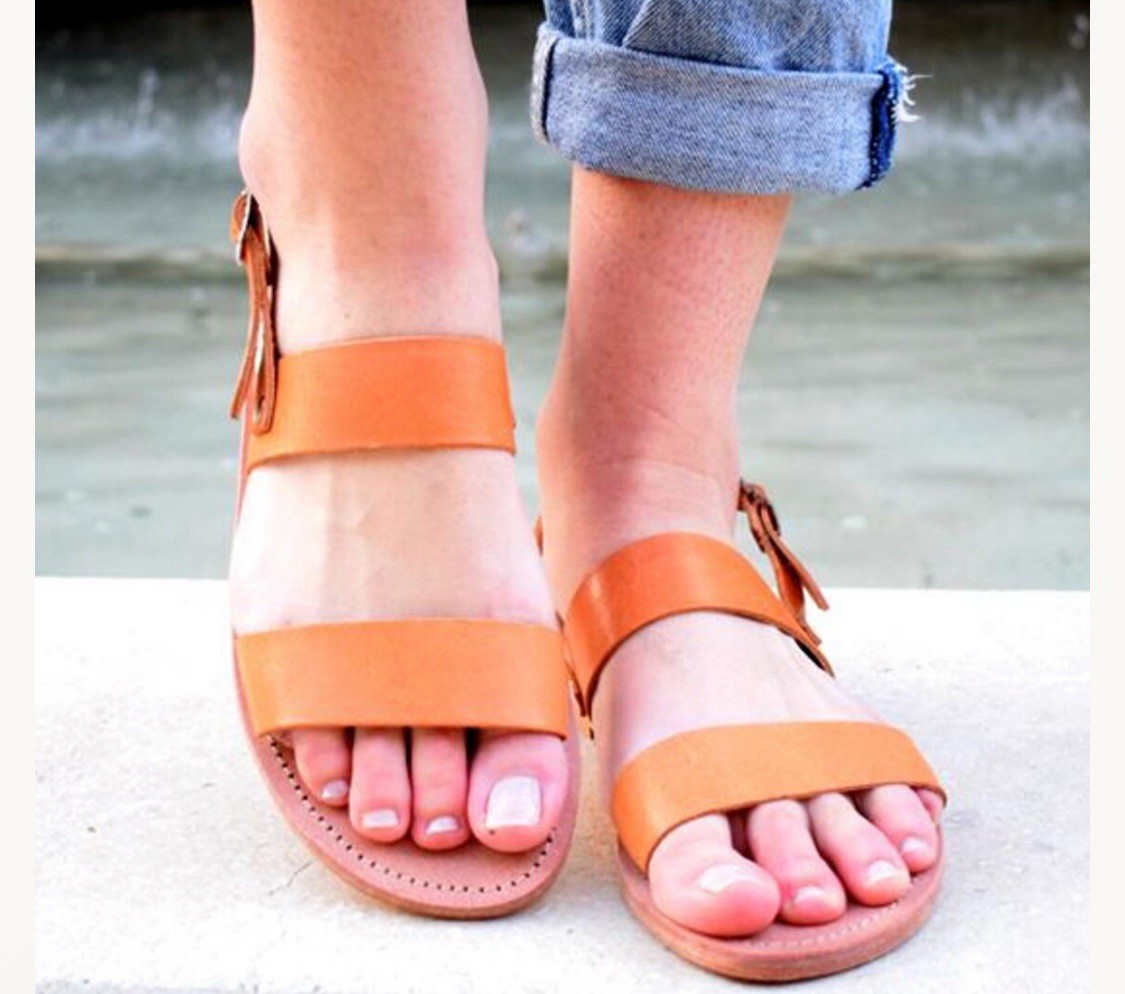 Cocobelle Natural The Kiki Sandal By X The Blonde Abroad 7.5 Handcrafted Italy