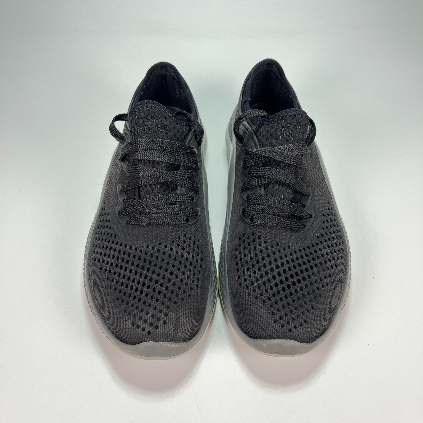 Crocs LiteRide 360 Pacer Black Gray Comfort Walking Shoes 206705 Women’s Size 7