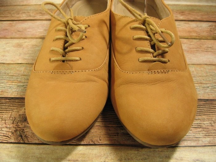 Womens Naturalizer Leal Tan Leather Oxford Lace Up Shoes Sz 10 N5 Comfort