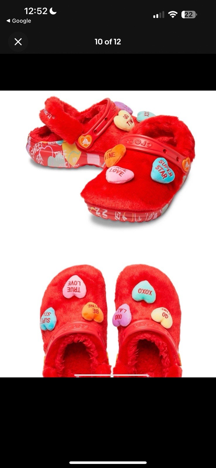 CROCS X SWEETHEARTS Collaboration Classic Fur Sure Clog M5 / W7 LIMITED EDITION