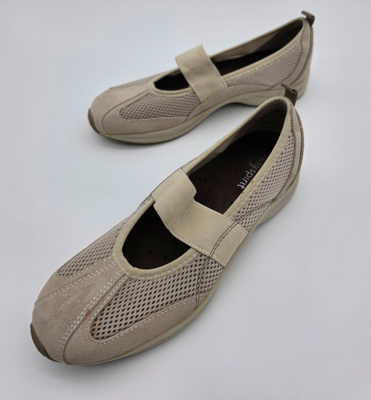 Easy Spirit Esairion Women’s 8.5 Mary Jane Gray Comfort Casual Slip On Shoes