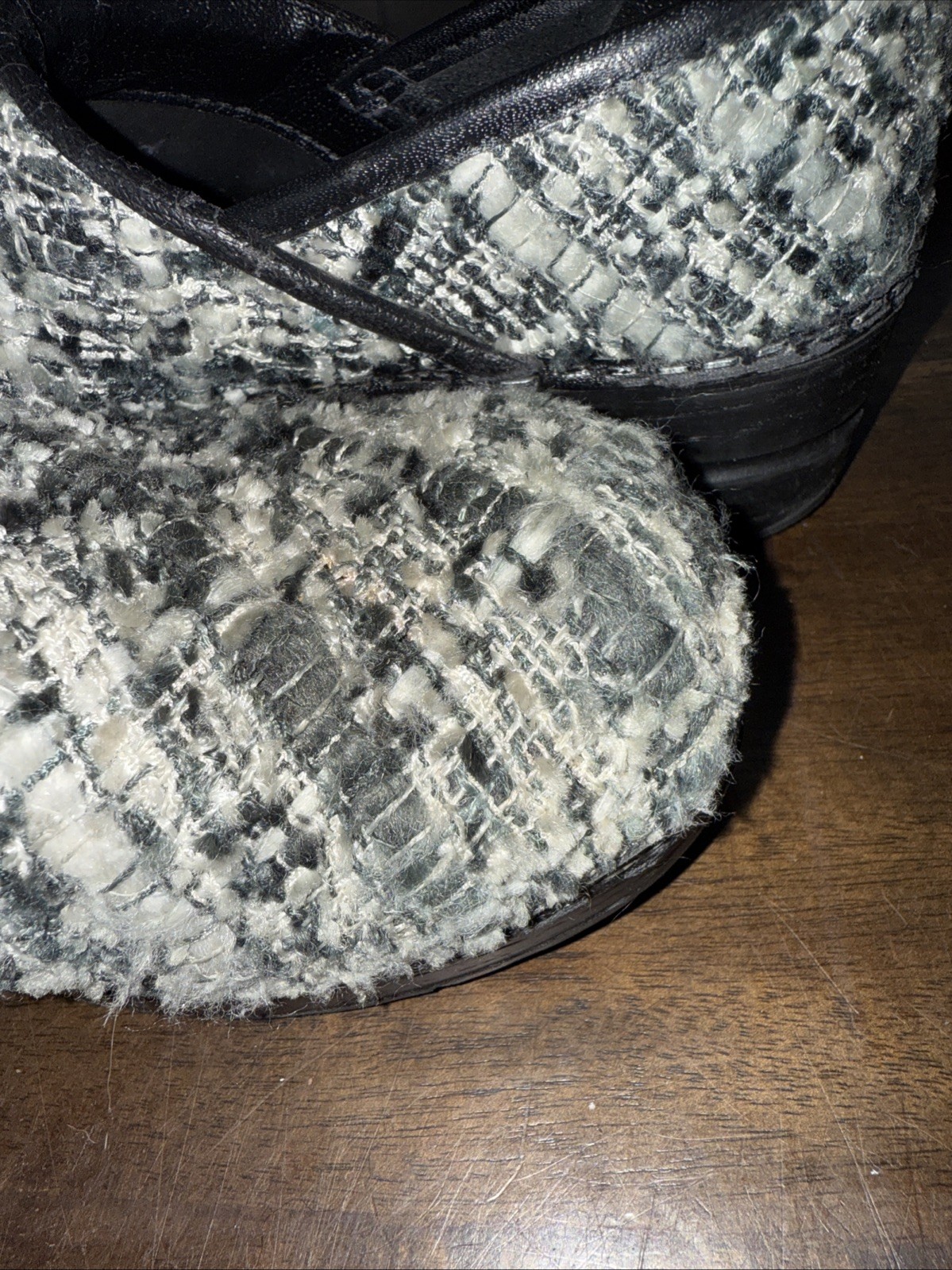 Sanita Danish Design Vegan Gray Cloth Clogs Shoes Women’s UK 36 US 4.5-5 See Pic