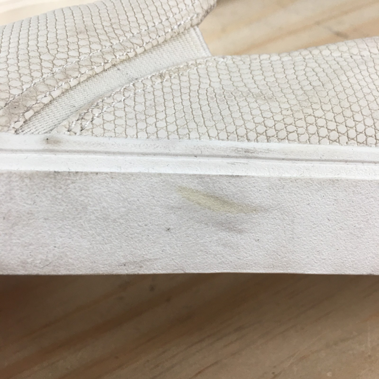 Dr. Scholls Shoes Womens 7.5 M Nova Slip On Sneakers Beige Faux Leather Comfort