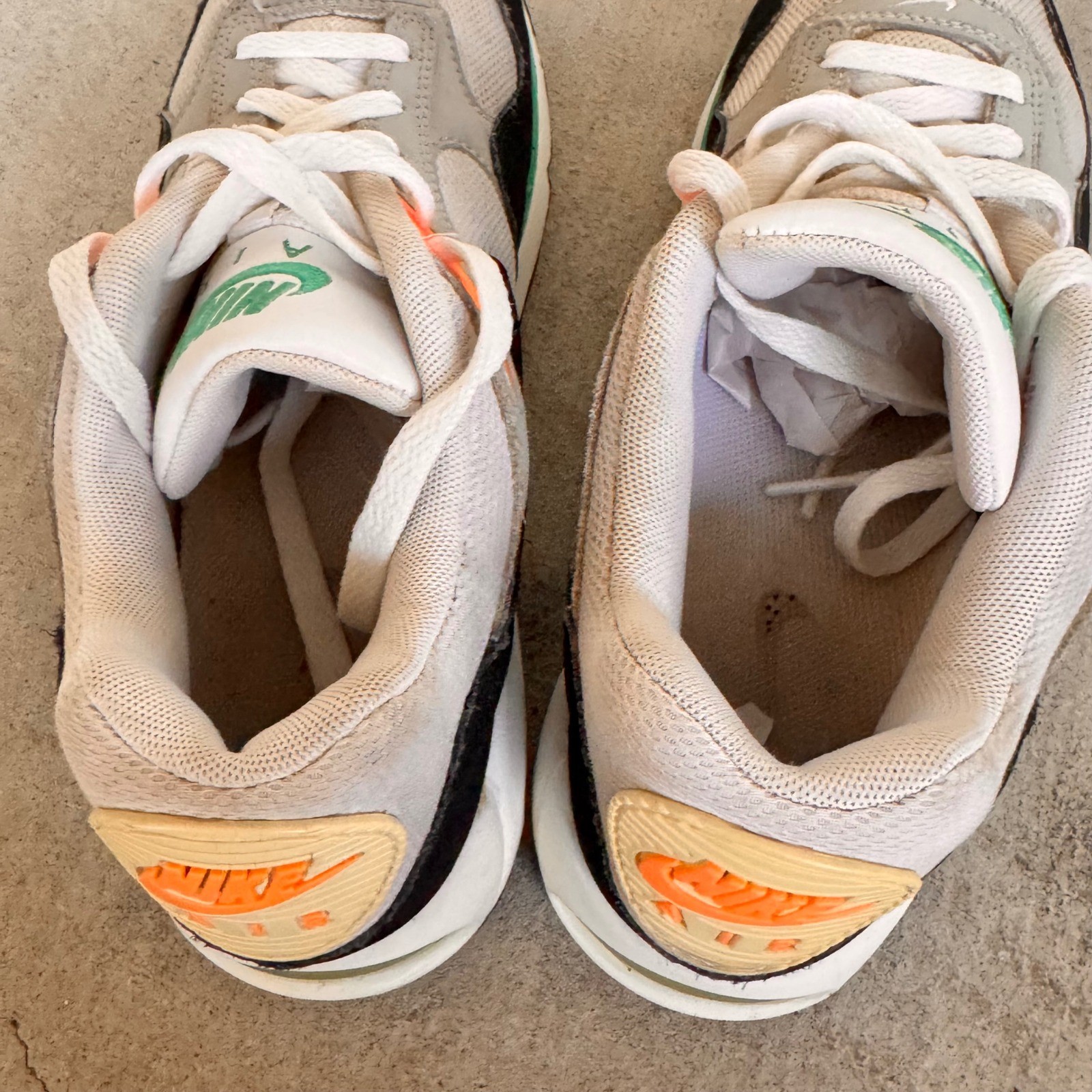 Nike Air Max Correlate Womens Size 9 Casual Sneakers Gray Black Green Orange
