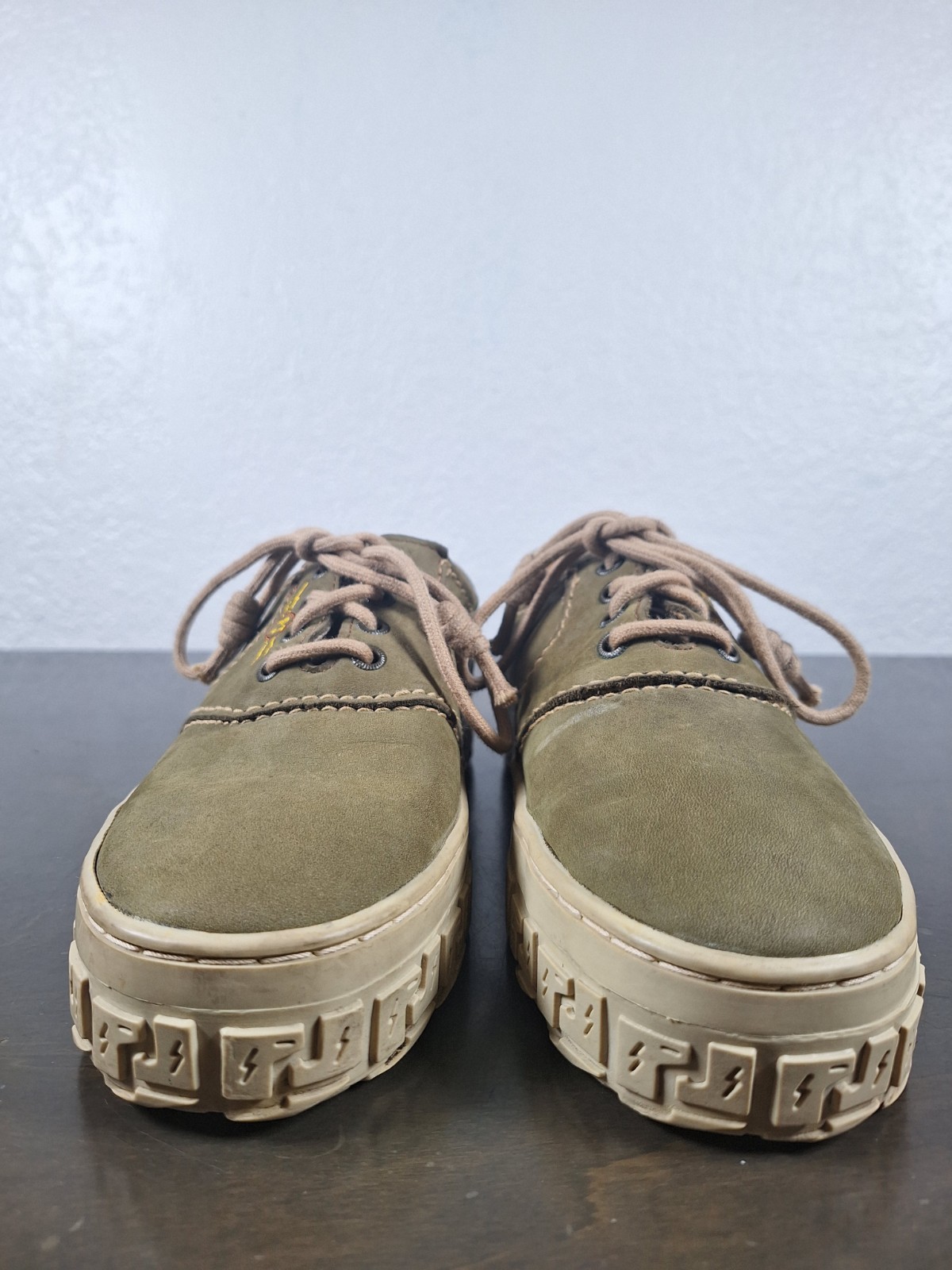 Pure Juice Power Co. Women’s Shoes Skate Y2K Green Platform Size 9 Leather Upper