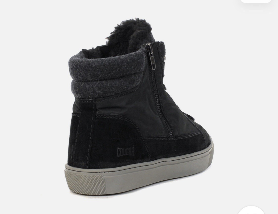 Cougar Shoes Women’s Dax Black Suede/Nylon Winterized Sneakers Sz 8 New