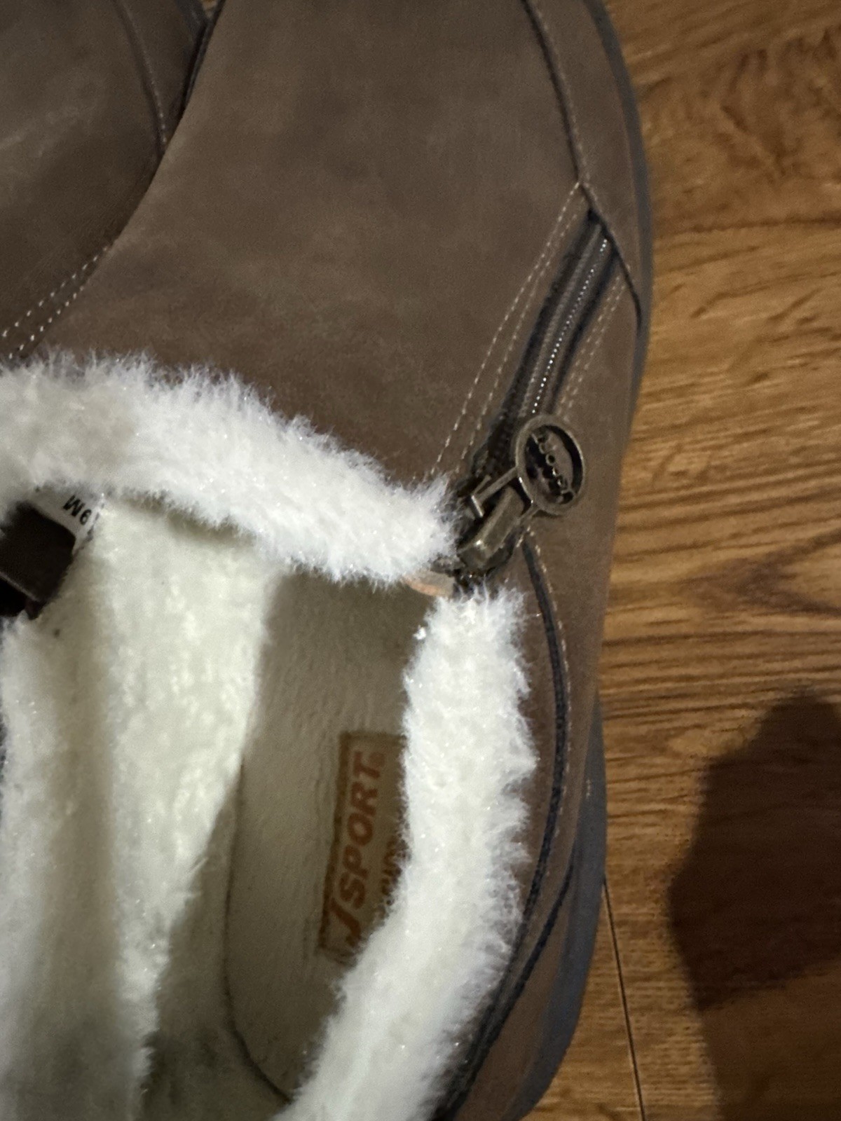 JSport by Jambu Eleno Brown Faux Fur Lined Slip On Shoes Women’s Size 9 M