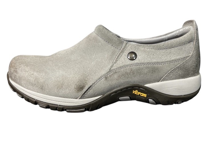 Dansko Patti Clogs Taupe Gray Burnished Leather Slip On Size EU 40, US 9.5-10
