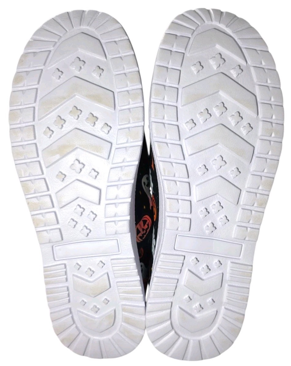 Halloween Ghosts Bats Jack O’Lantern Shoes Womens 11.5 – 12 Mens 9 – 9.5 NEW