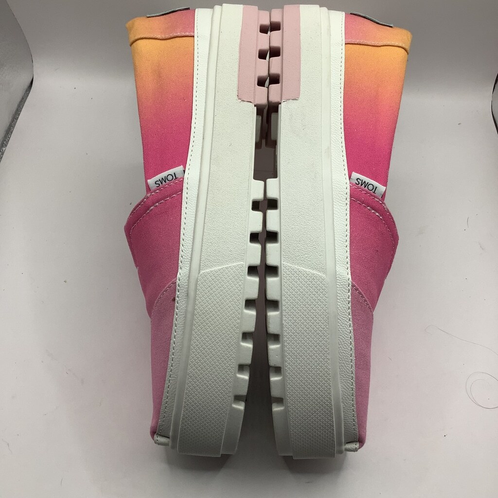 Women’s TOMS Slip On Sneakers, Size 7.5, Pink Ombre