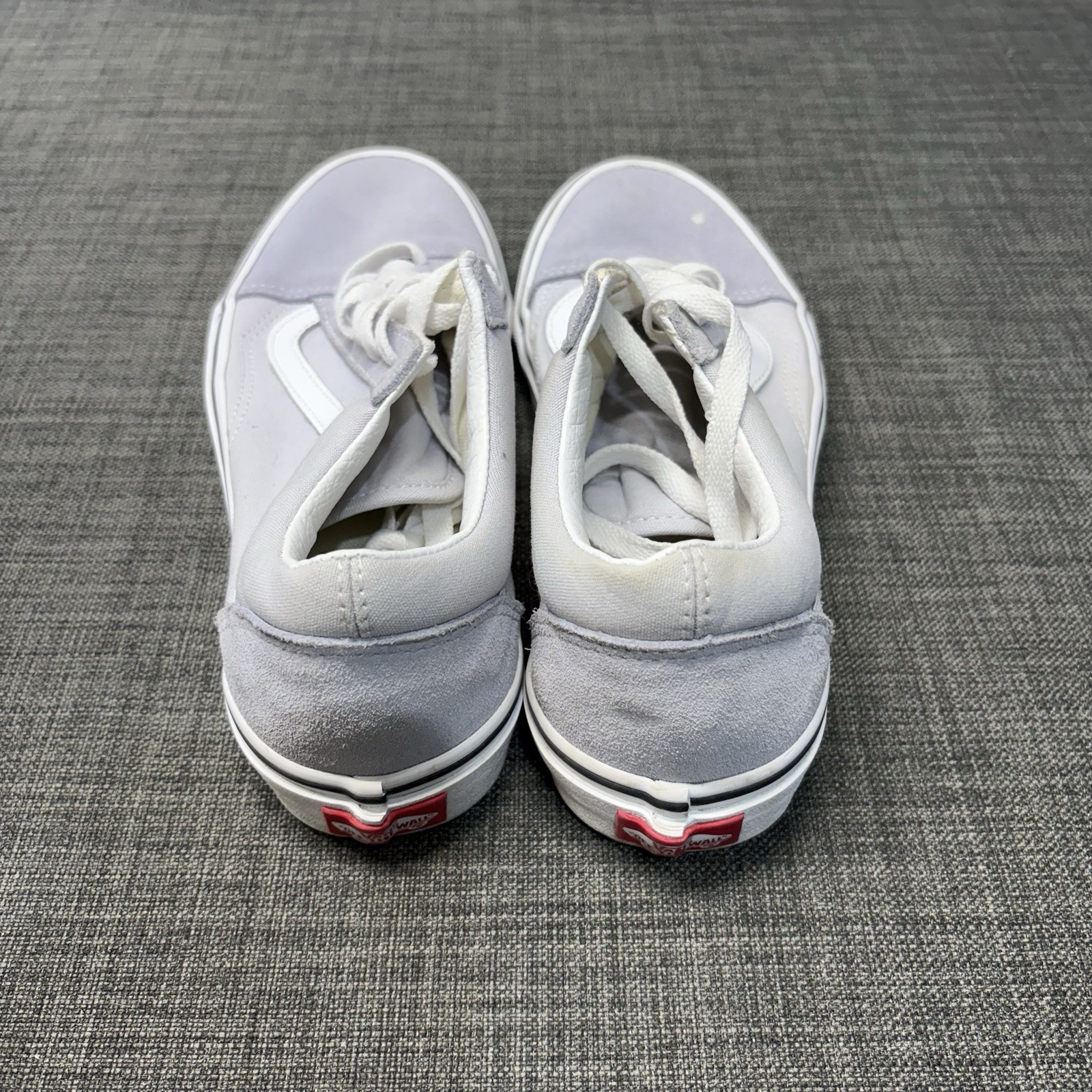 Vans Old Skool M7 W8.5 Gray White Athletic Walking Skateboard Shoes Sneakers