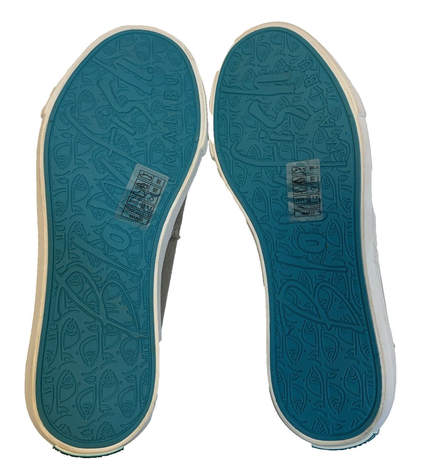 Blowfish Malibu New Distressed Canvas Slip-On Comfy Sneaker Womens Sz 7.5 M