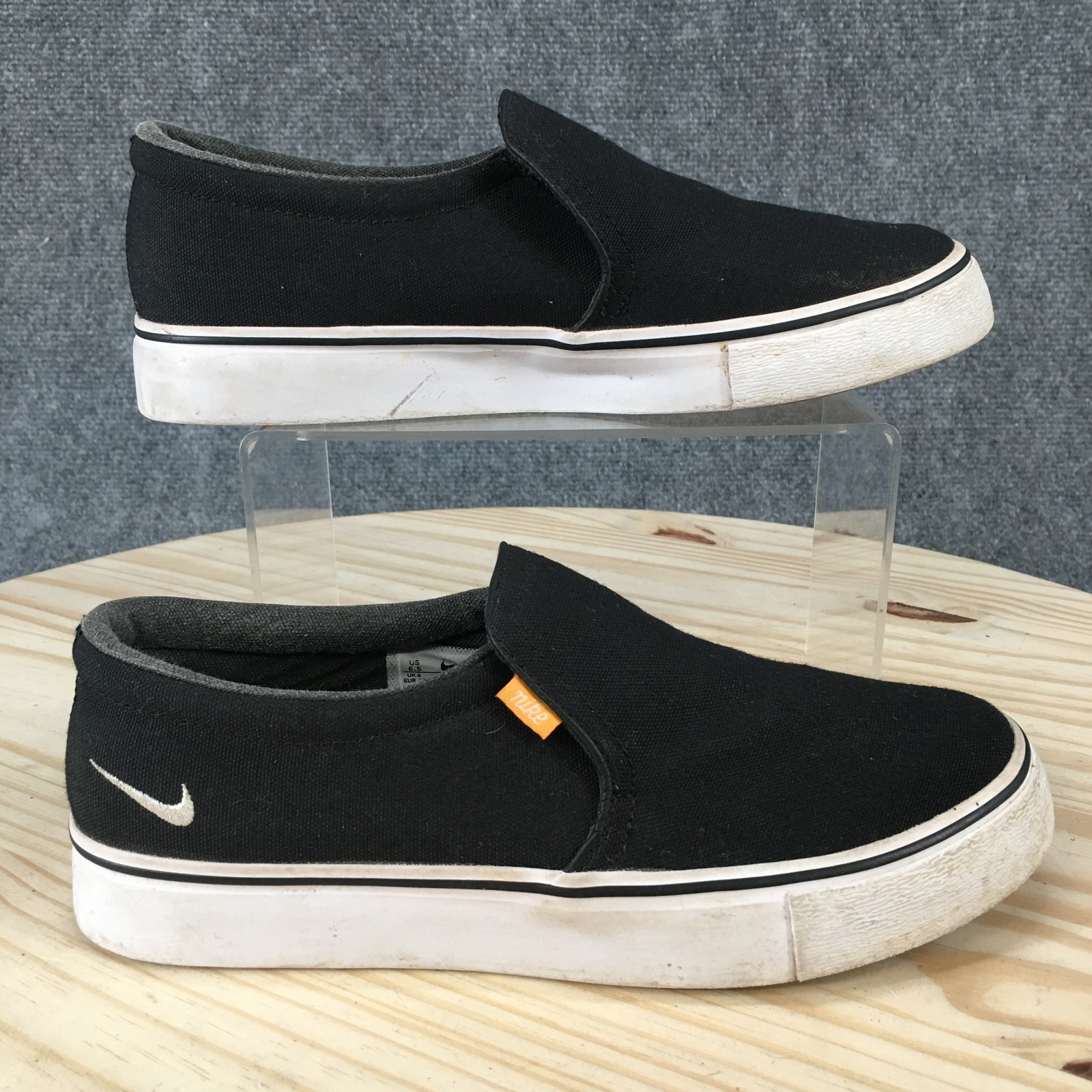 Nike Shoes Womens 6.5 Court Royale AC Slip On Sneakers Black Low Top BQ9138-001