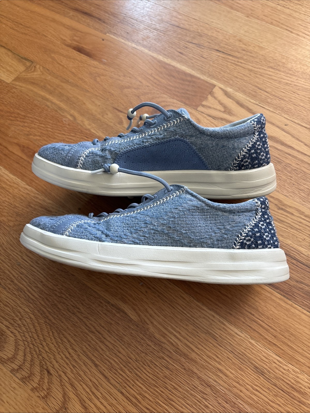 Hey Dude Karina Textured Boho Blue Women’s 8 Excellent Condition