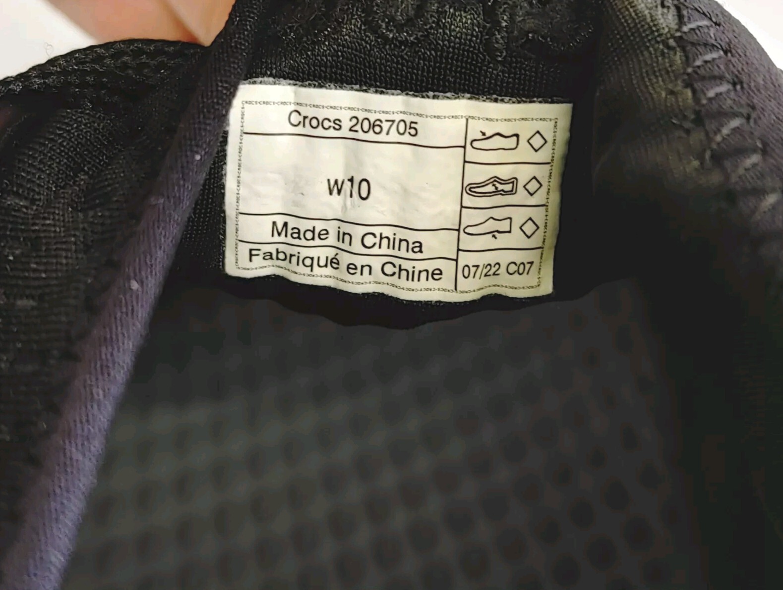 Crocs Women’s Literide 360 Pacer Shoes Size 10 Black/Slate Grey