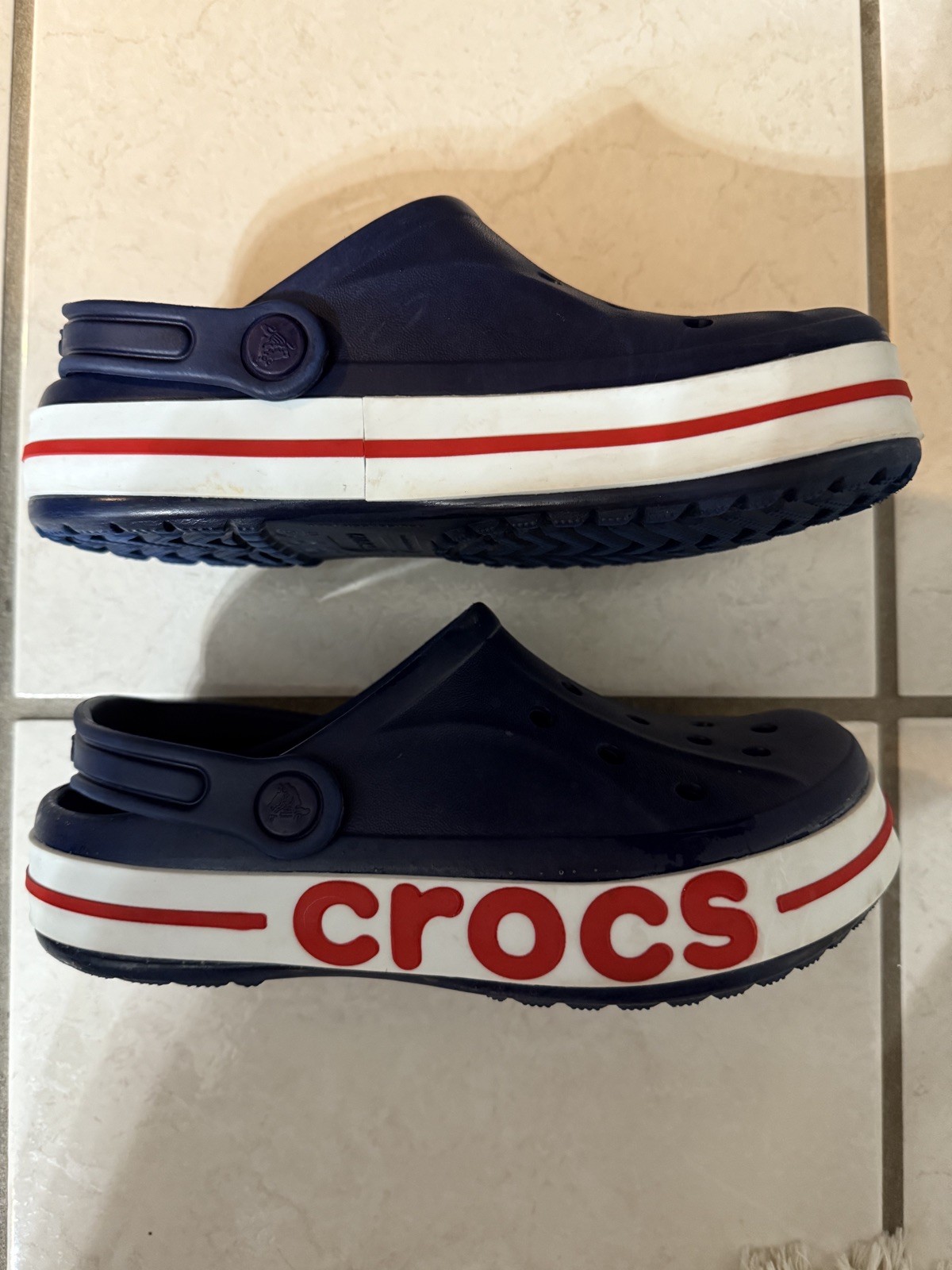 Crocs Unisex Bayaband Clogs Navy/Red Crocs Comfort Size Women’s: 6 EU 37