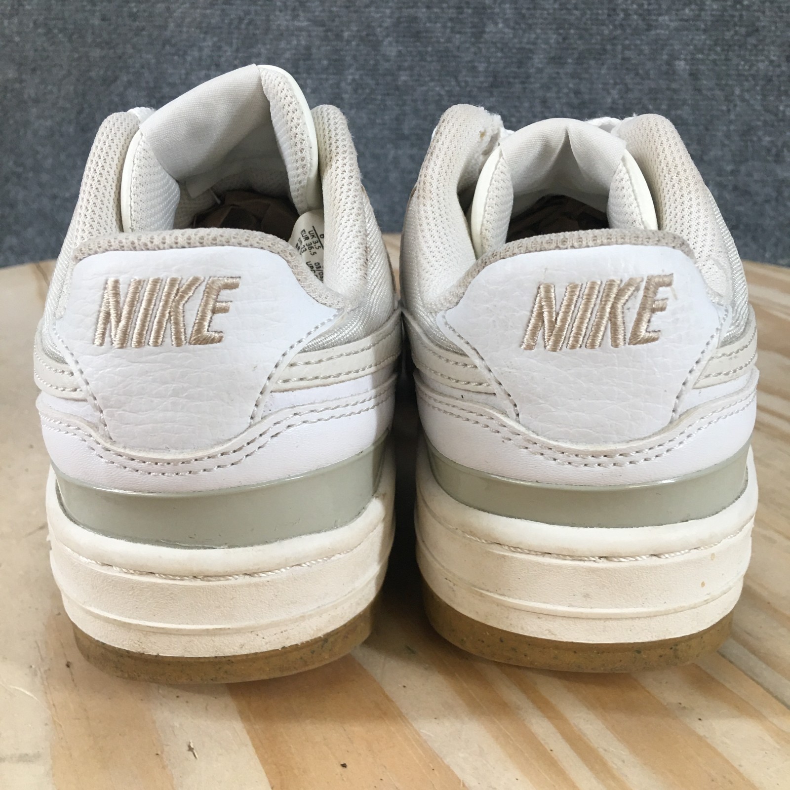 Nike Shoes Womens 6 Gamma Force Sneaker White Lace Up Low Top Comfort DX9176-103
