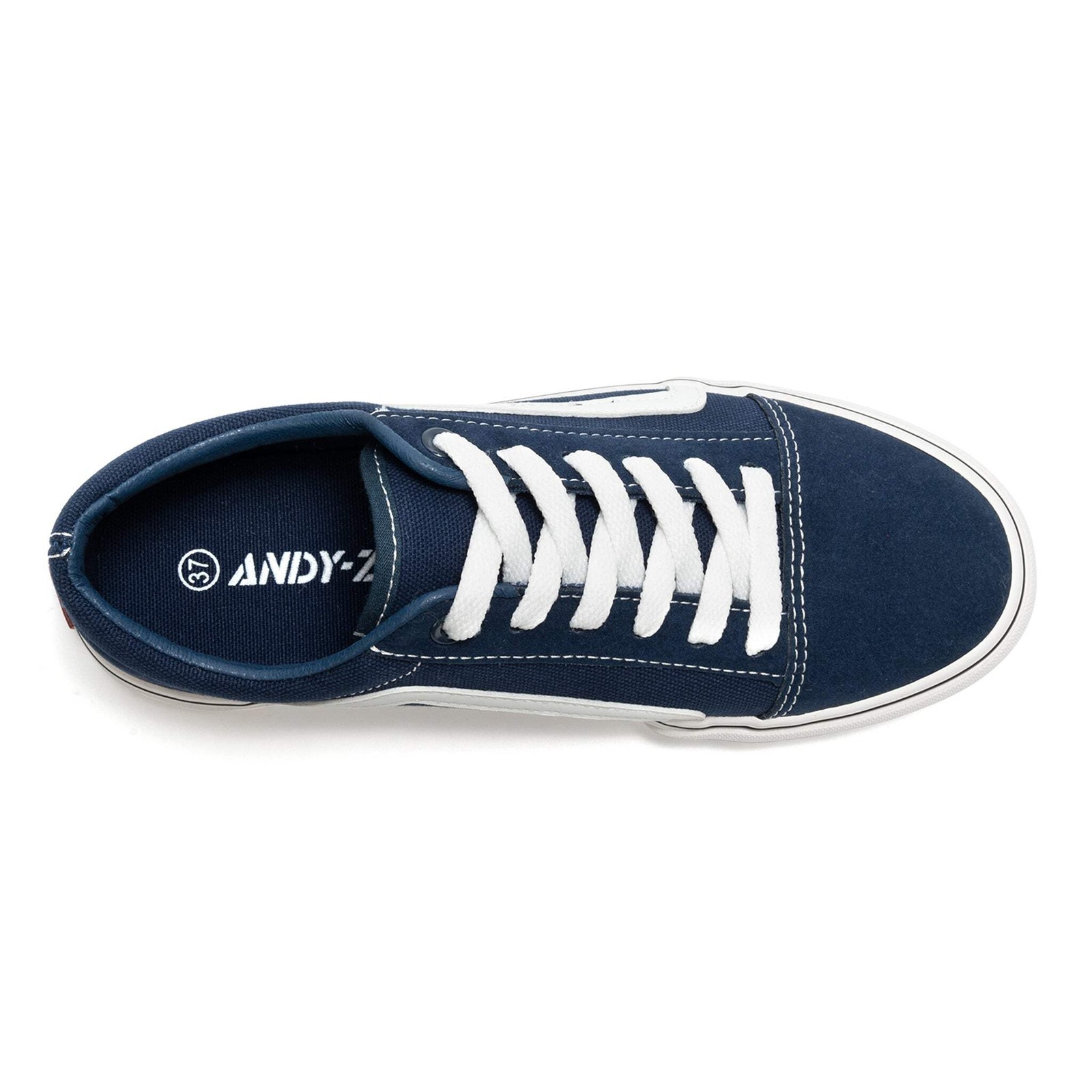 Women’s Classic Retro Canvas Faux Leather Sneakers Low Top Casual Walking Shoes