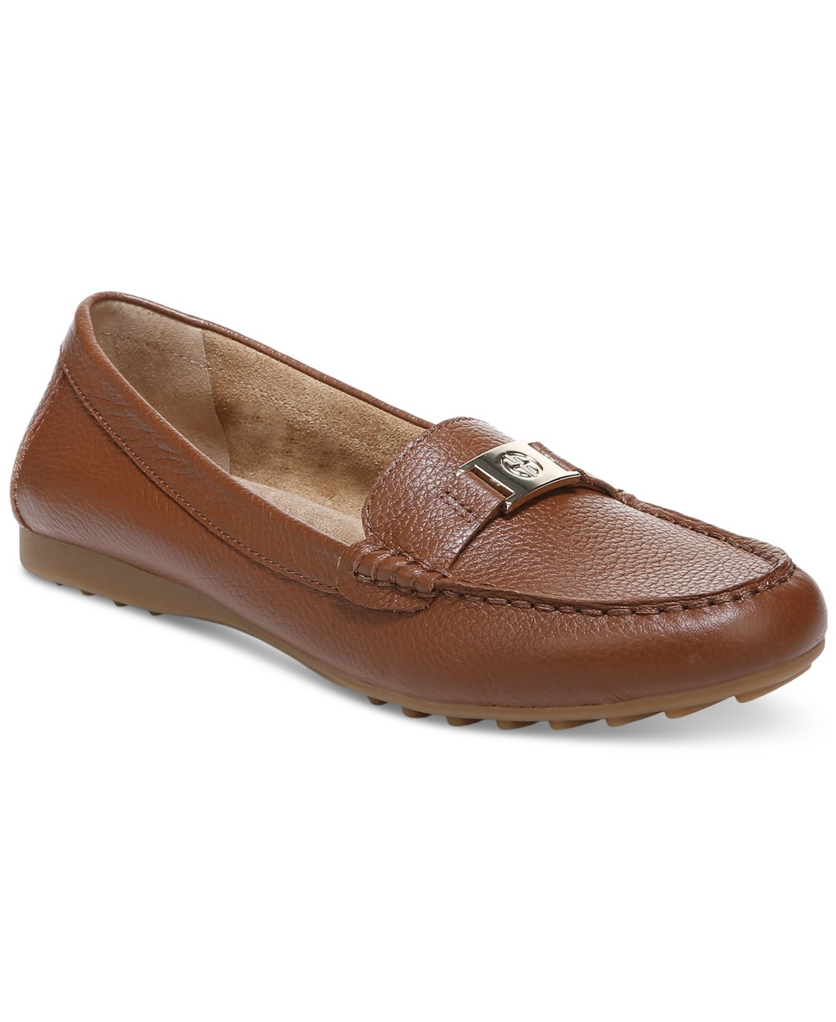Giani Bernini Dailyn Slip On Driver Loafers Women’s 9M Saddle Brown Leather