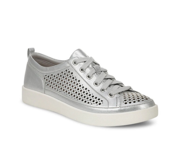 NEW VIONIC Women’s Winny Perf Sneaker – Silver Leather