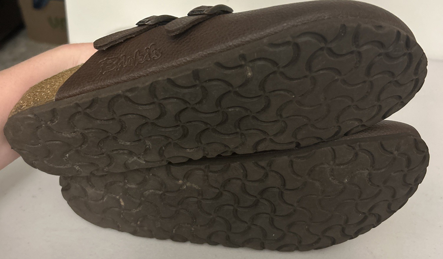 Birkenstock Birki’s Brown Leather Slip On Clog Mules 250 39, US Size L8 M6
